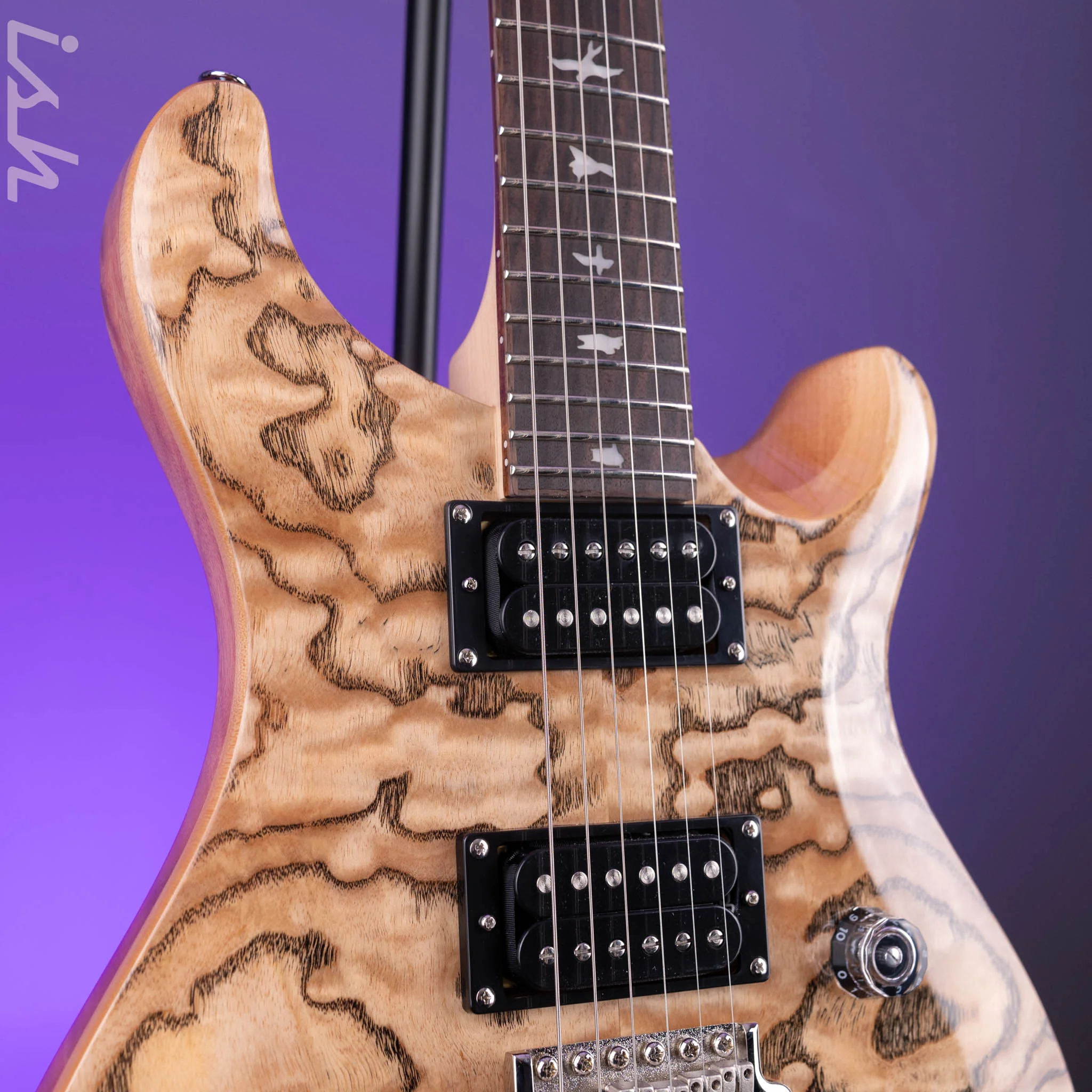 PRS SE Custom 24 Burled Ash Limited Edition Natural - Image 4