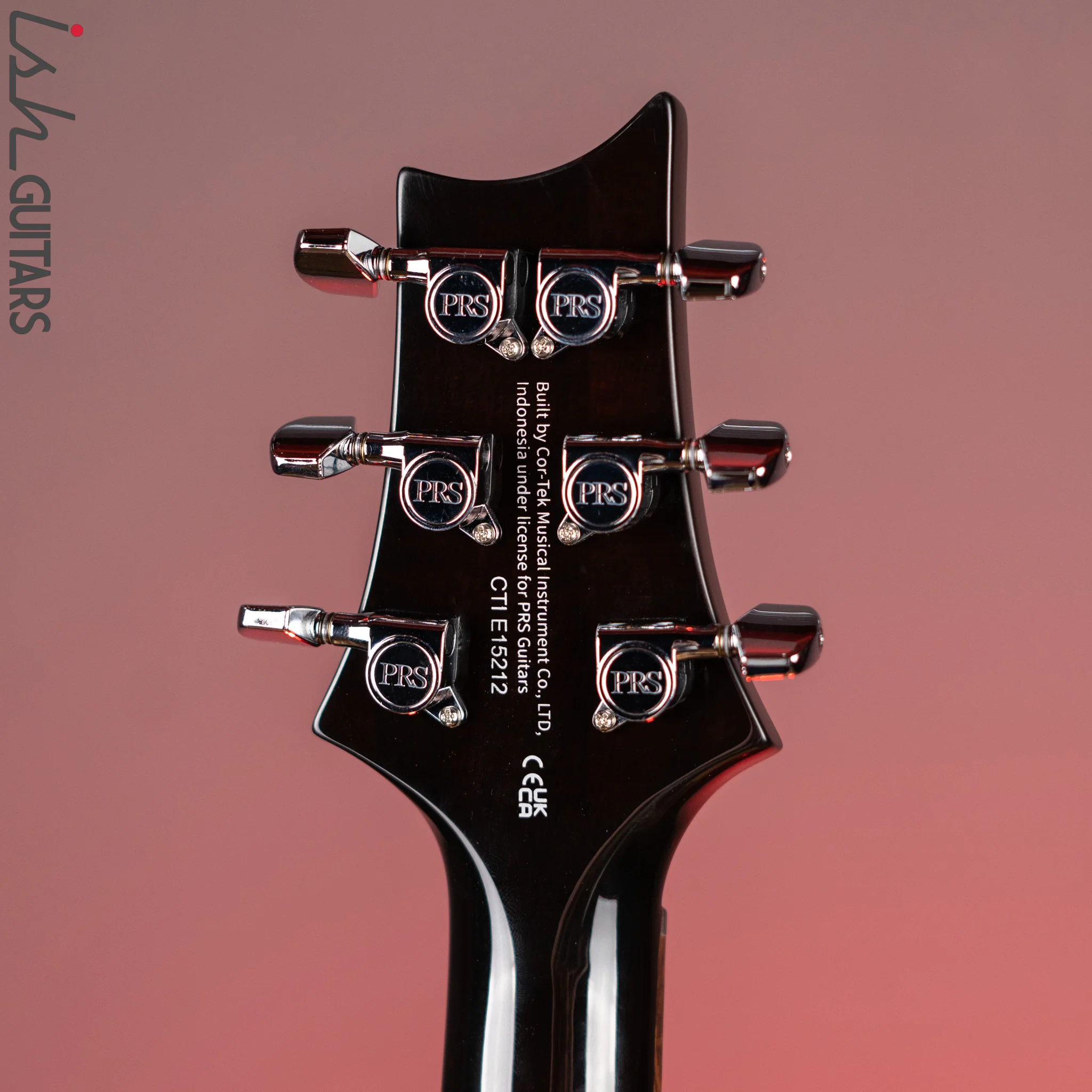 PRS SE Custom 24 Electric Guitar Black Gold - Image 11