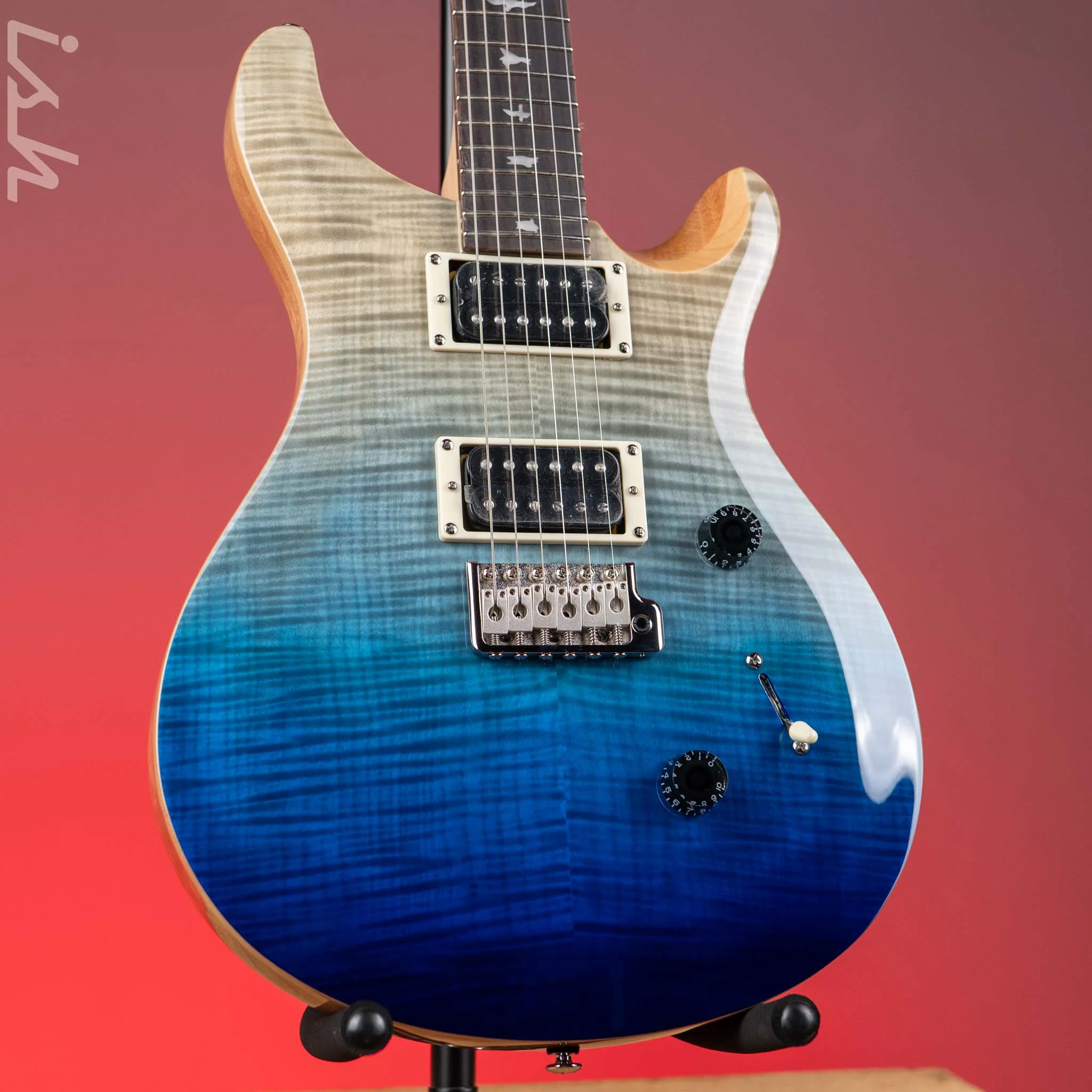 PRS SE Custom 24 Electric Guitar Blue Fade Demo