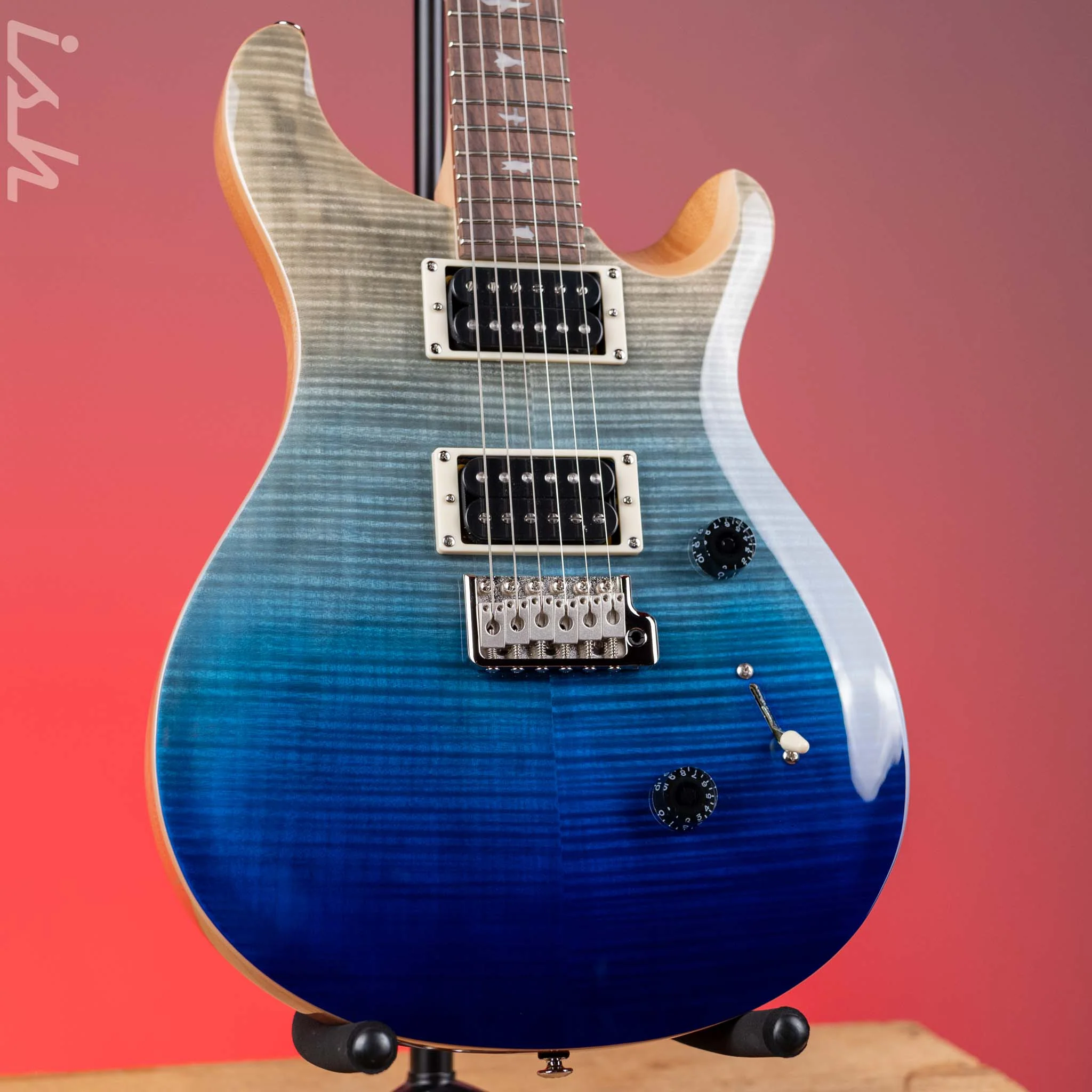PRS SE Custom 24 Electric Guitar Blue Fade Demo