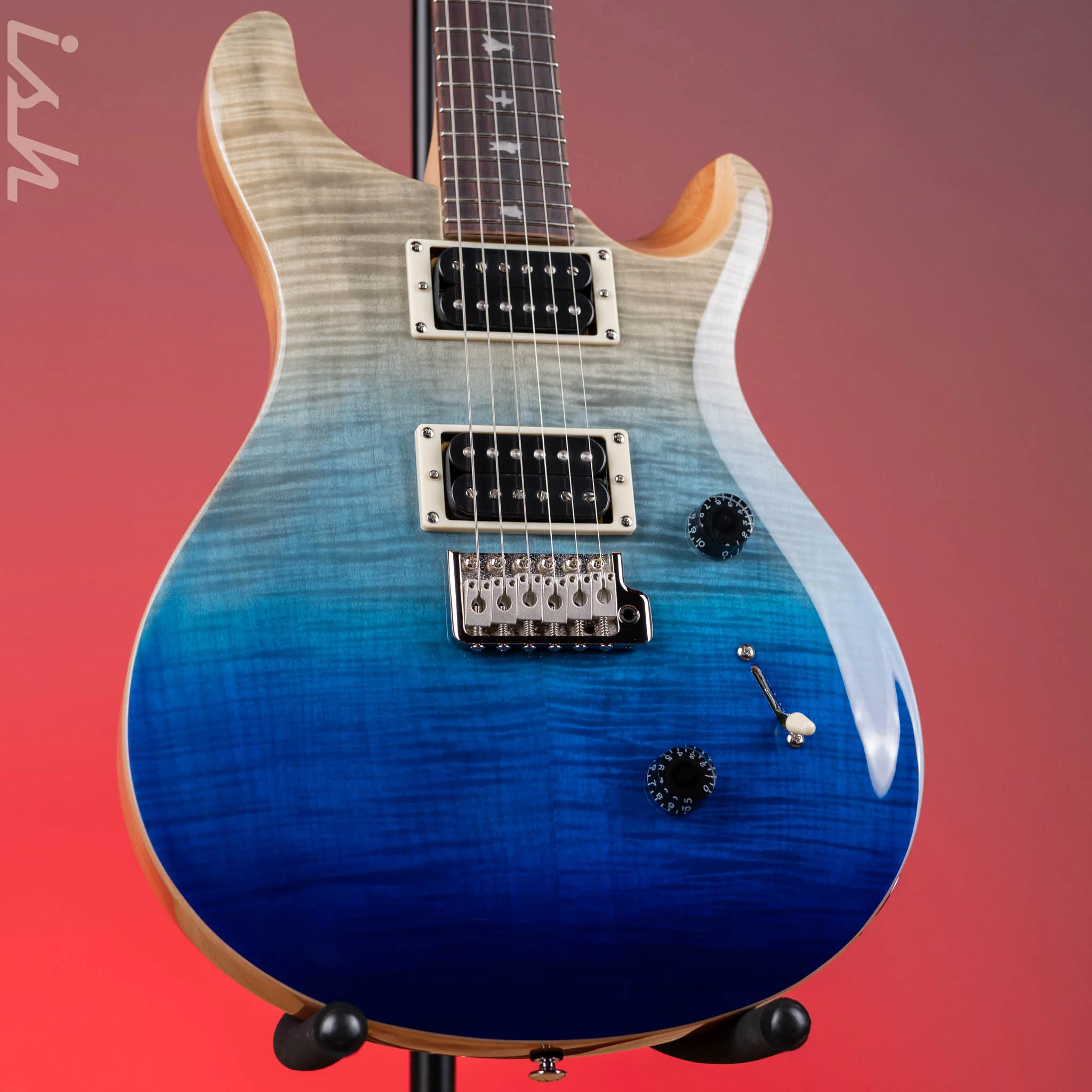 PRS SE Custom 24 Electric Guitar Blue Fade Demo