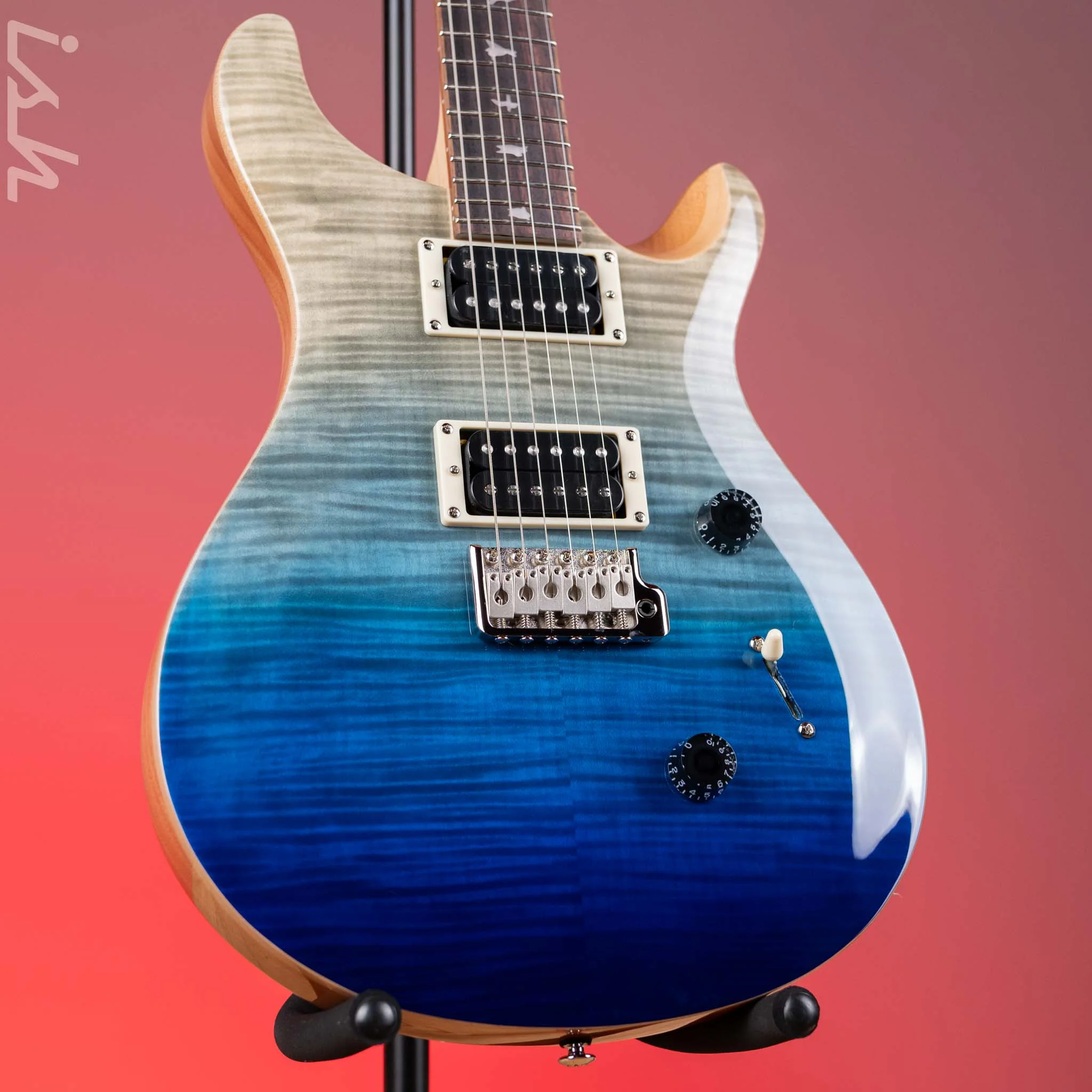 PRS SE Custom 24 Electric Guitar Blue Fade Demo