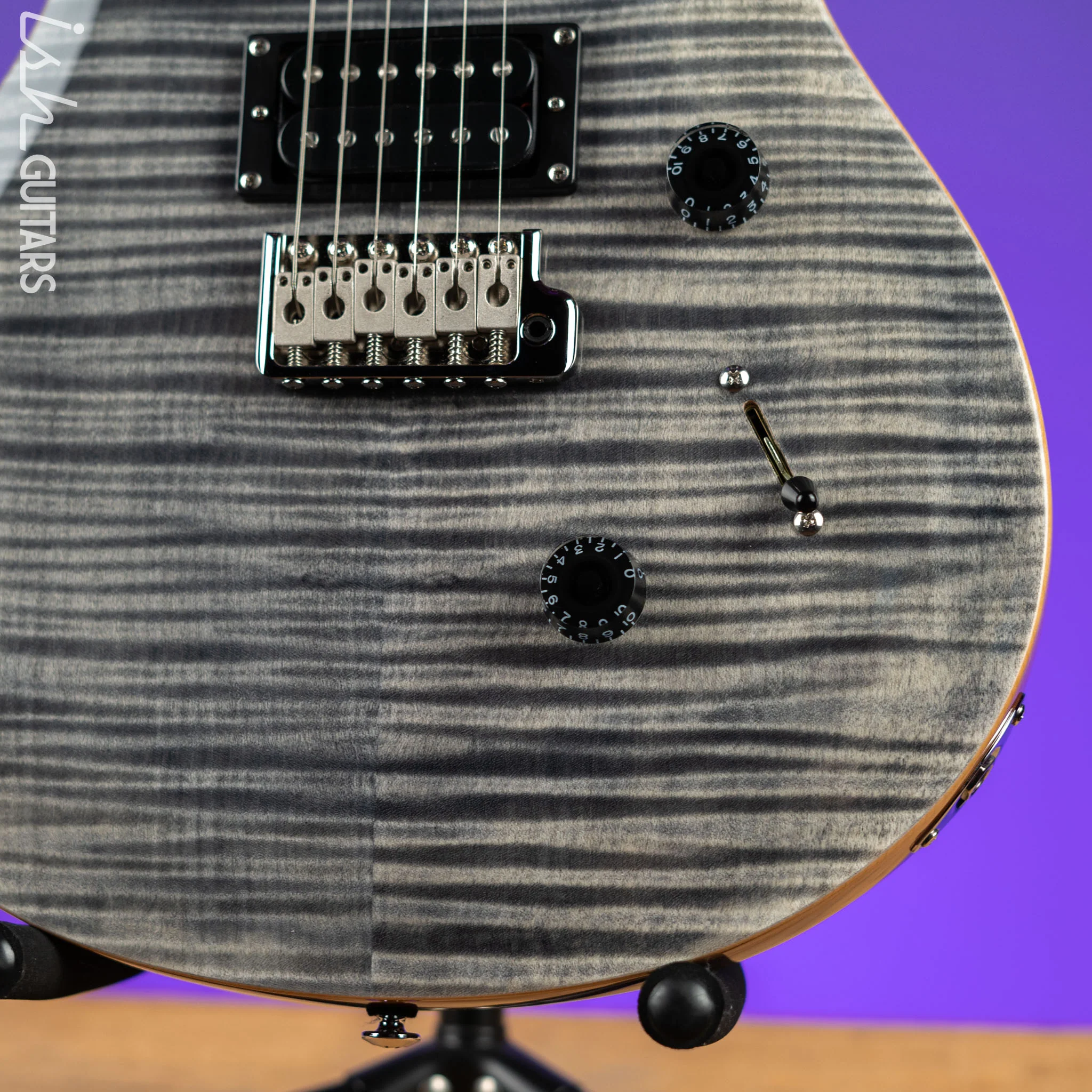 PRS SE Custom 24 Electric Guitar Charcoal - Image 3