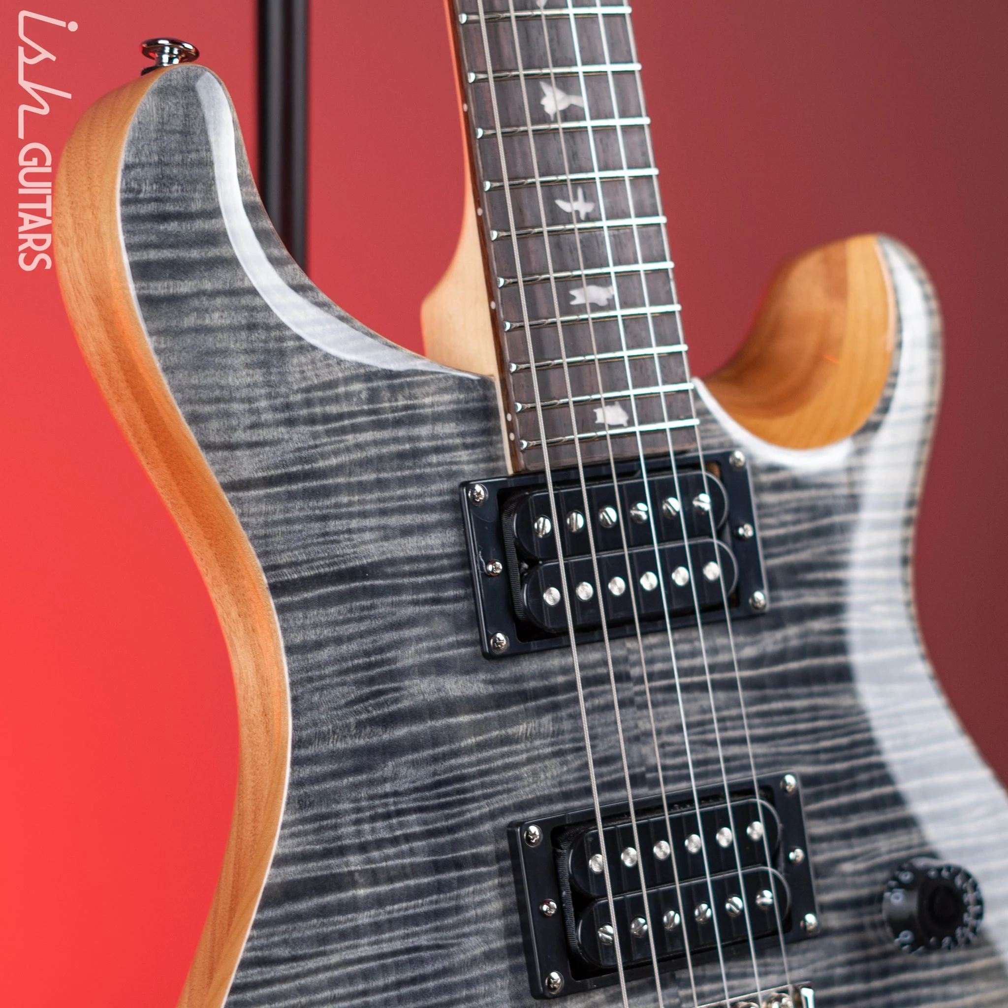 PRS SE Custom 24 Electric Guitar Charcoal - Image 3