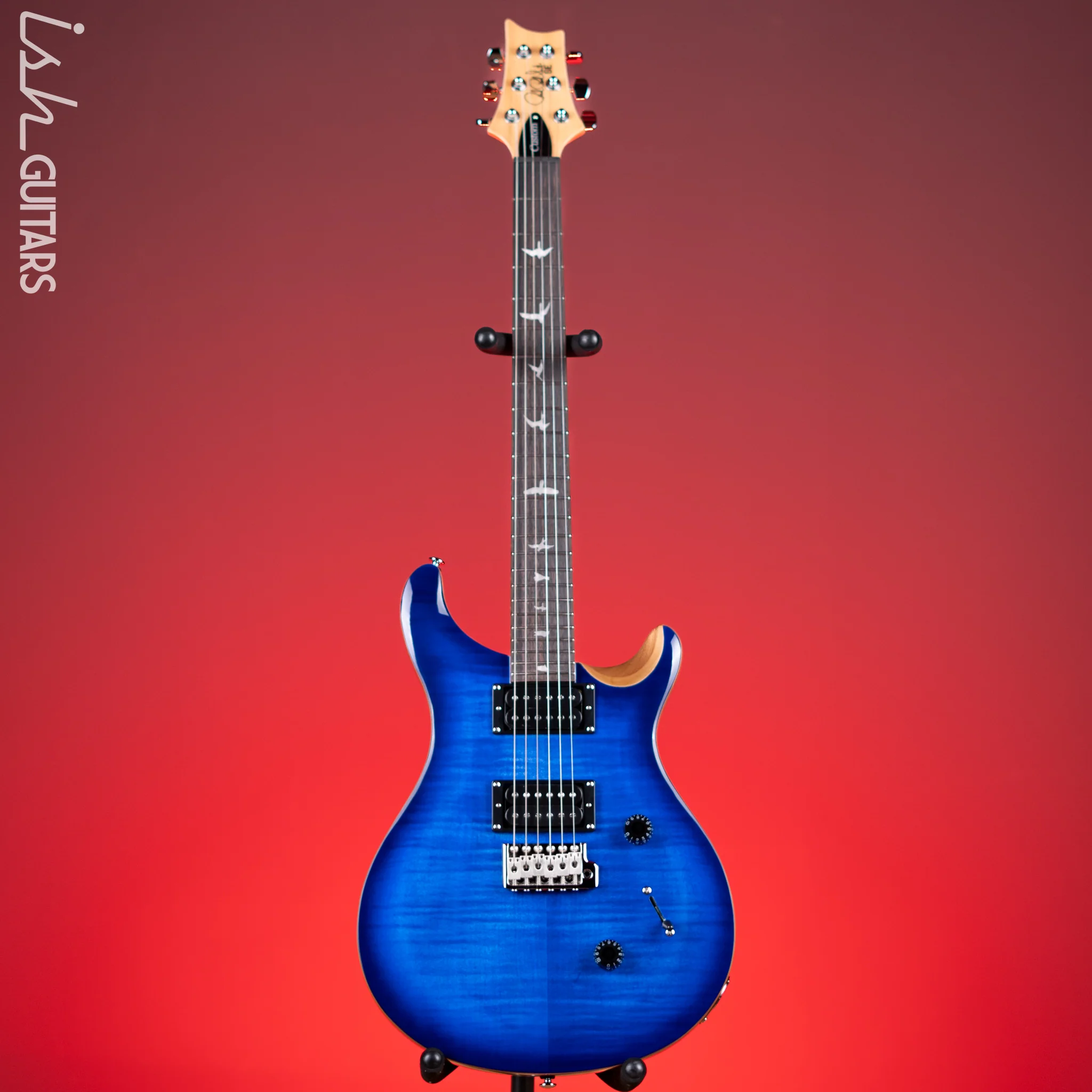 PRS SE Custom 24 Electric Guitar Faded Blue Burst - Image 2