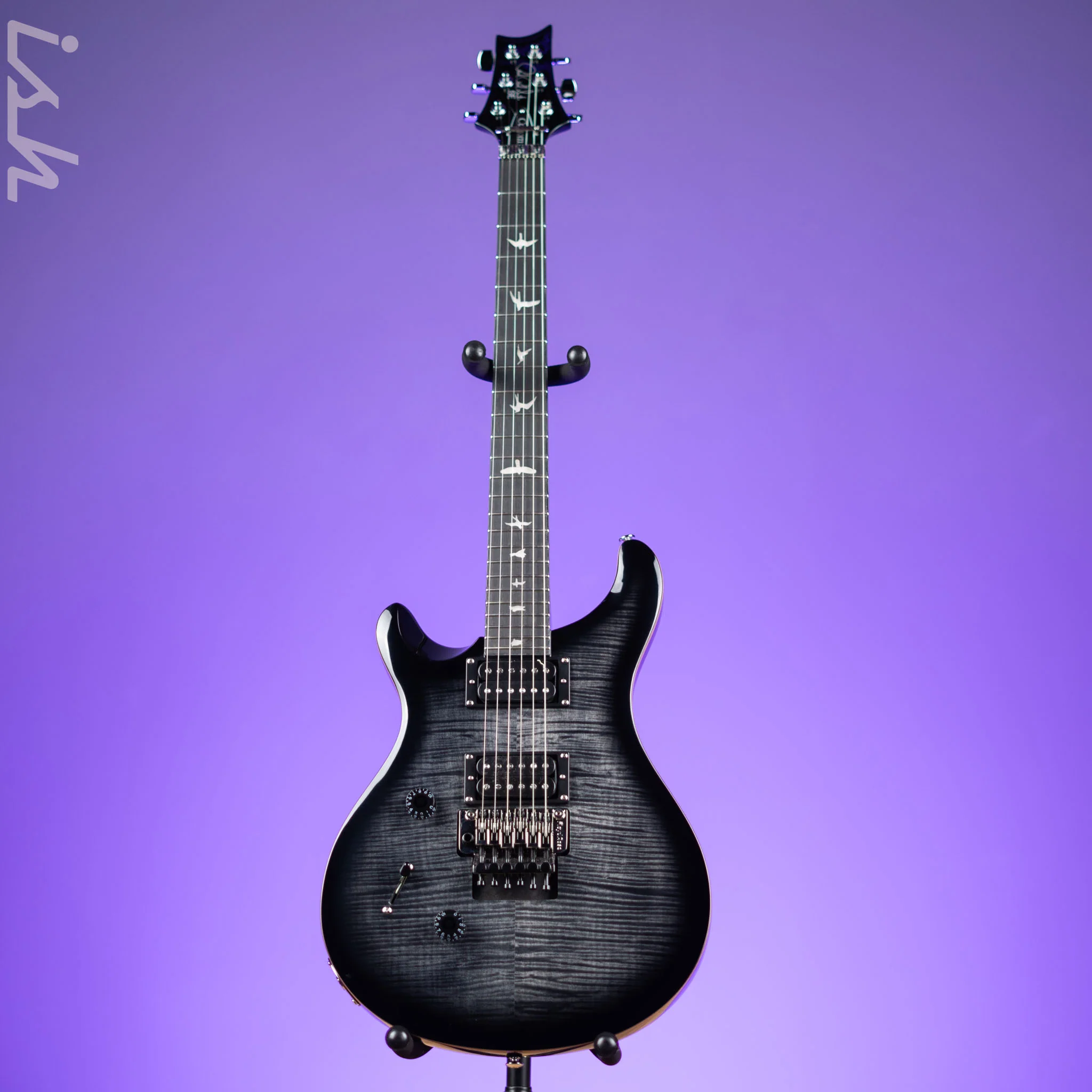 PRS SE Custom 24 “Floyd” Left-Handed Charcoal Burst - Image 2