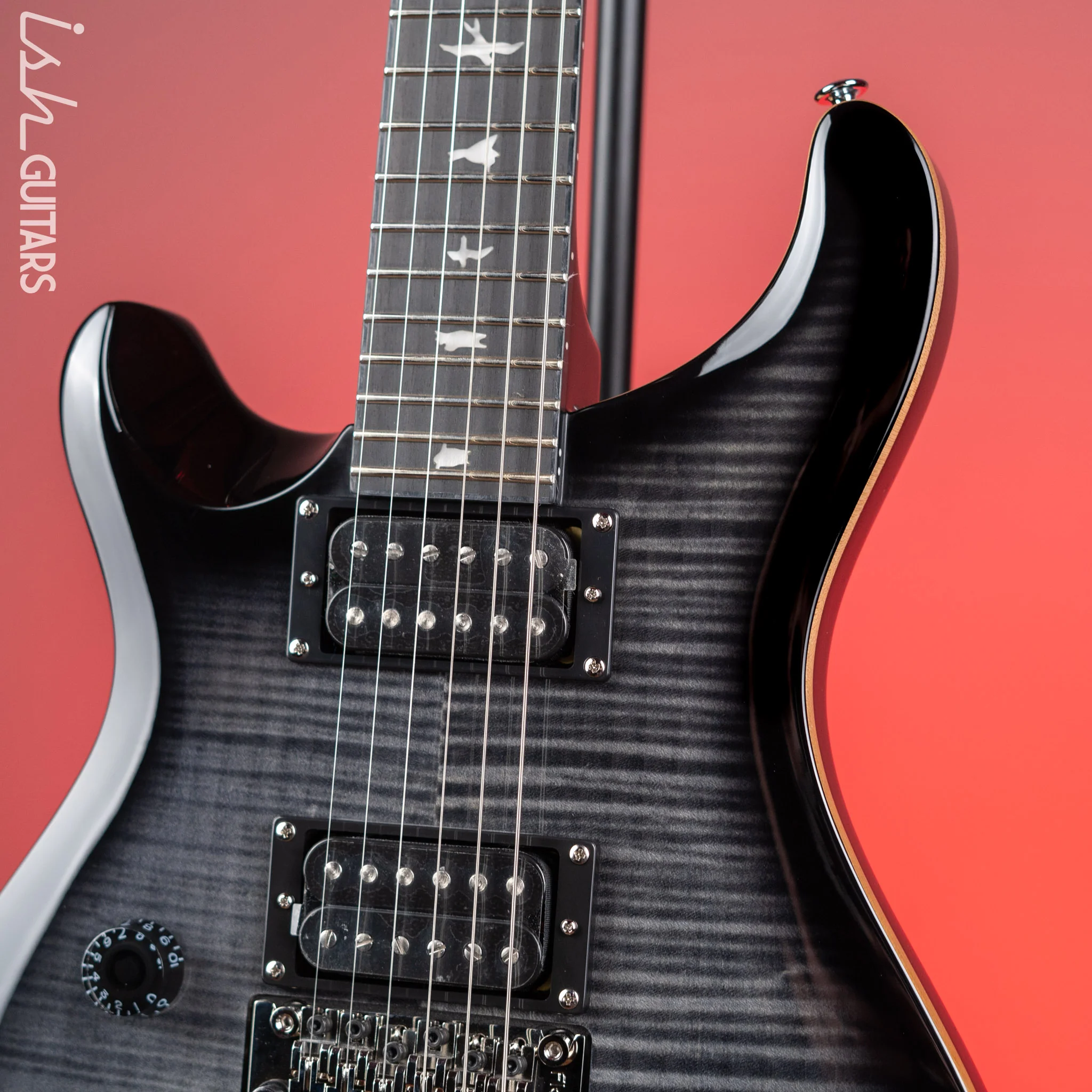 PRS SE Custom 24 “Floyd” Left-Handed Charcoal Burst - Image 3