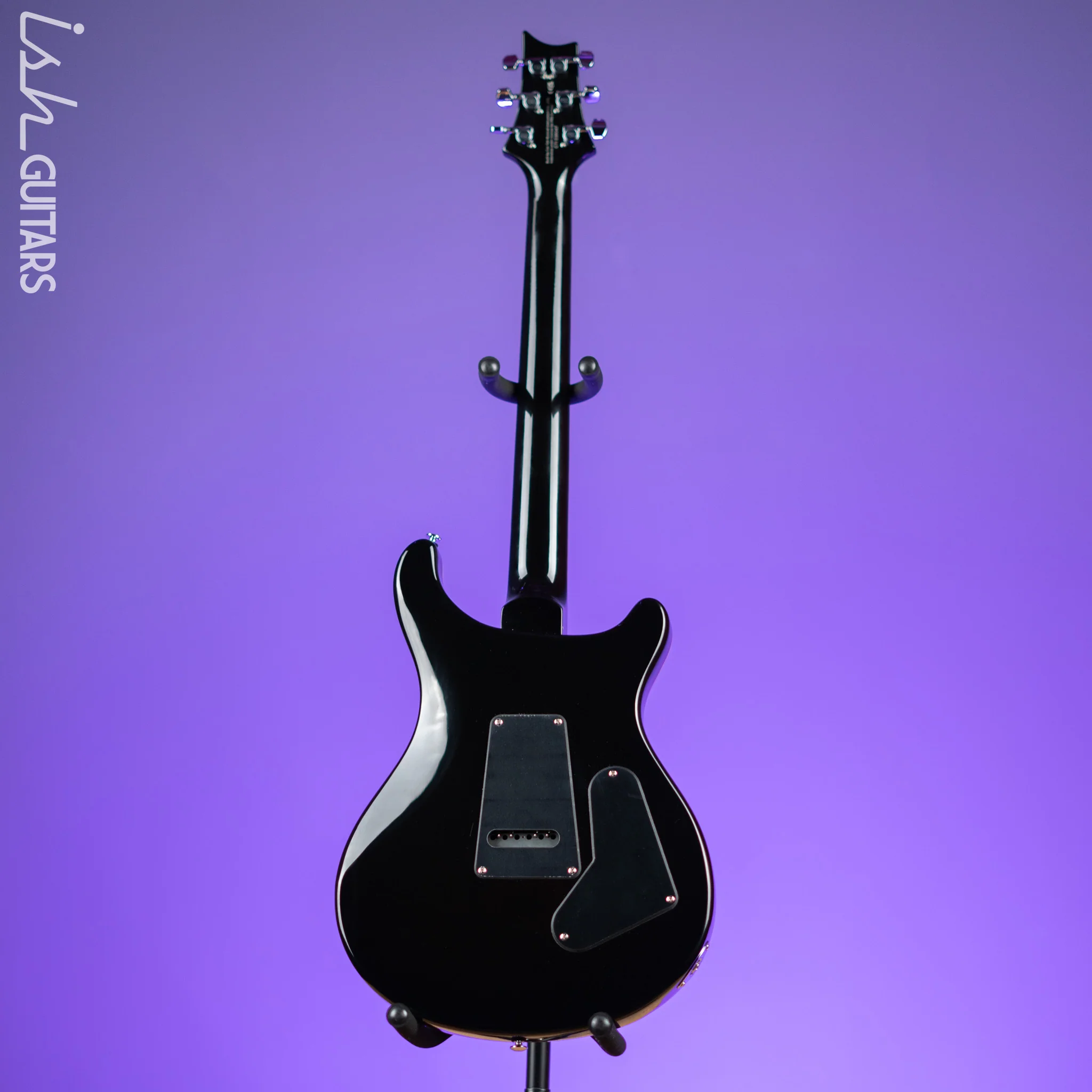 PRS SE Custom 24 Lefty Electric Guitar Black Gold Burst - Image 6