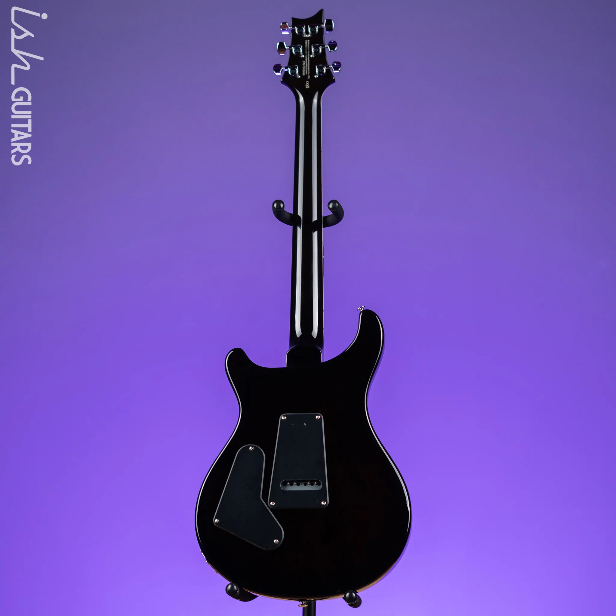 PRS SE Custom 24 Quilt Black Gold Sunburst Electric Guitar - Image 6