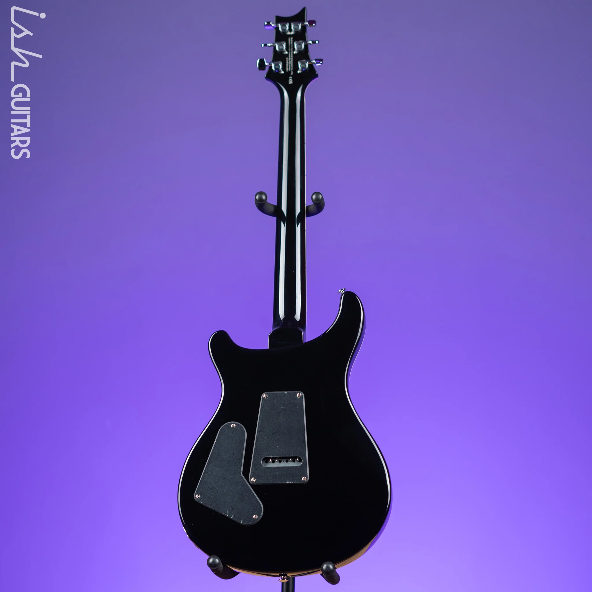 PRS SE Custom 24 Quilt Black Gold Sunburst Electric Guitar - Image 6