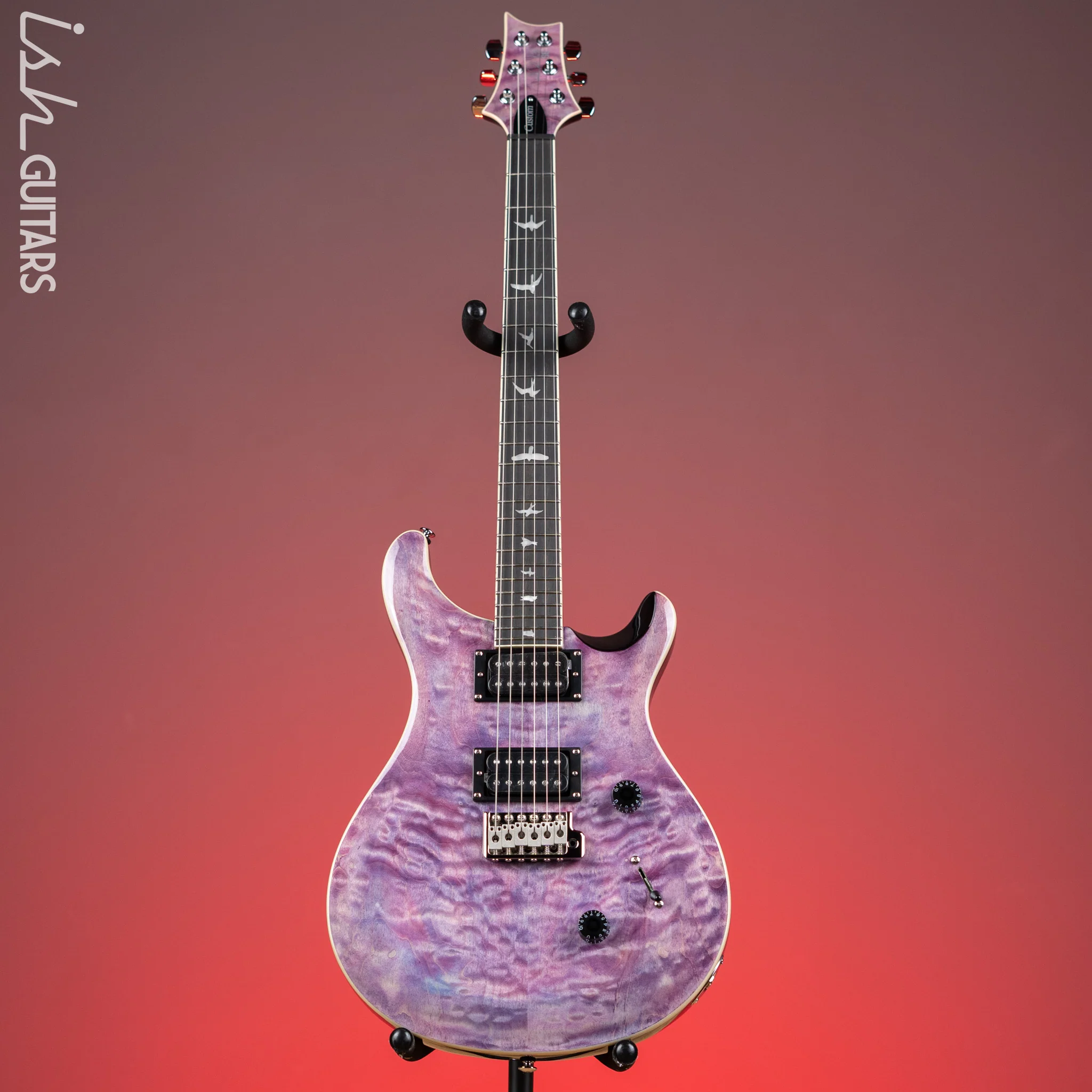 PRS SE Custom 24 Quilt Electric Guitar Violet - Image 2