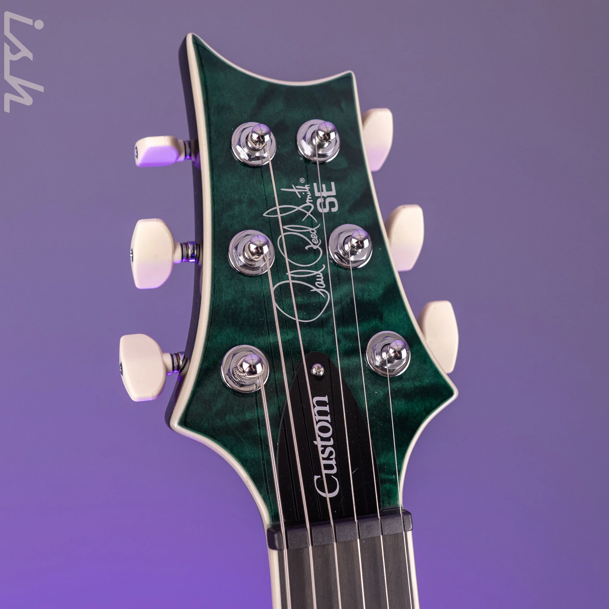 PRS SE Custom 24 Quilt Teal Black *New Color* - Image 7