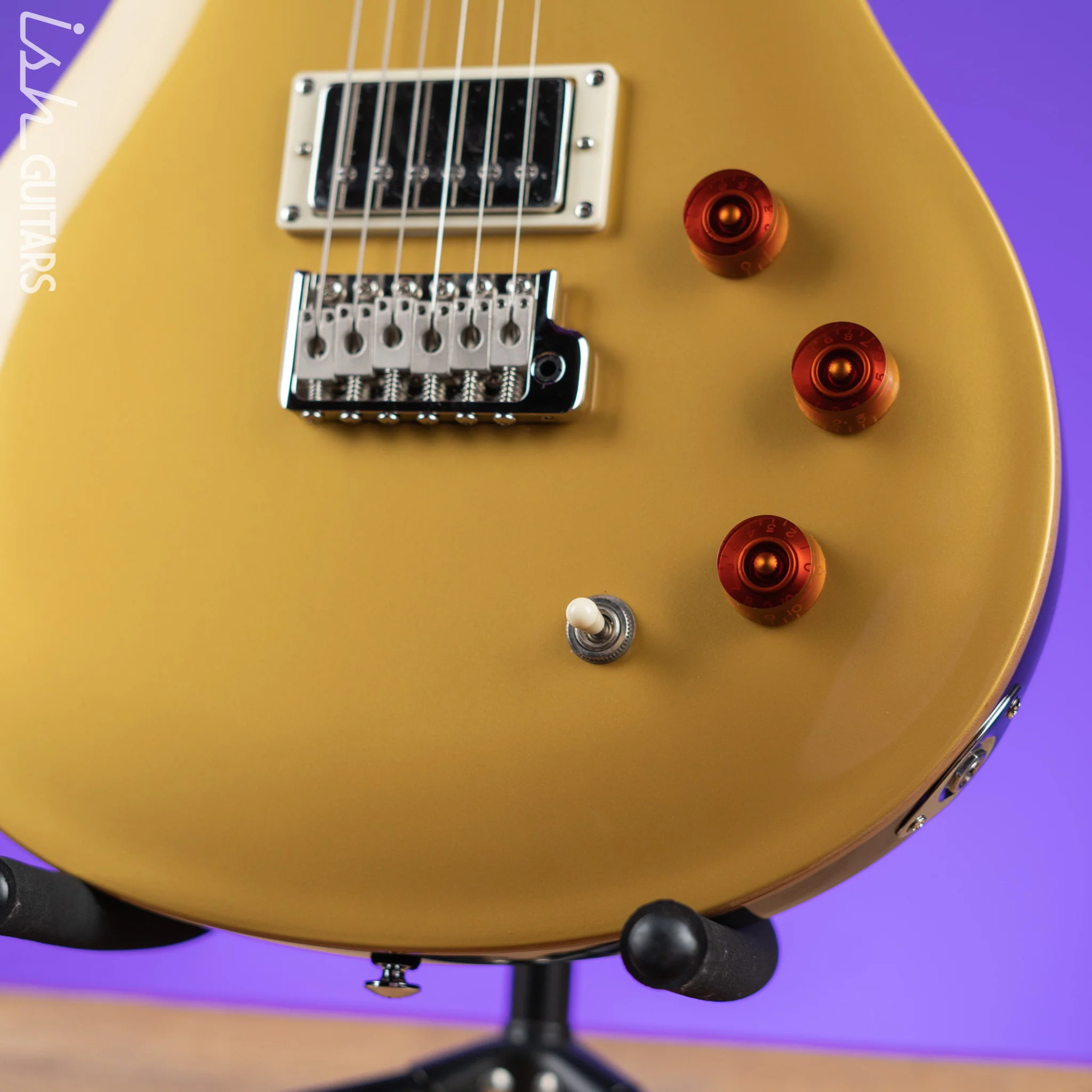 PRS SE DGT David Grissom Electric Guitar Gold Top - Image 4