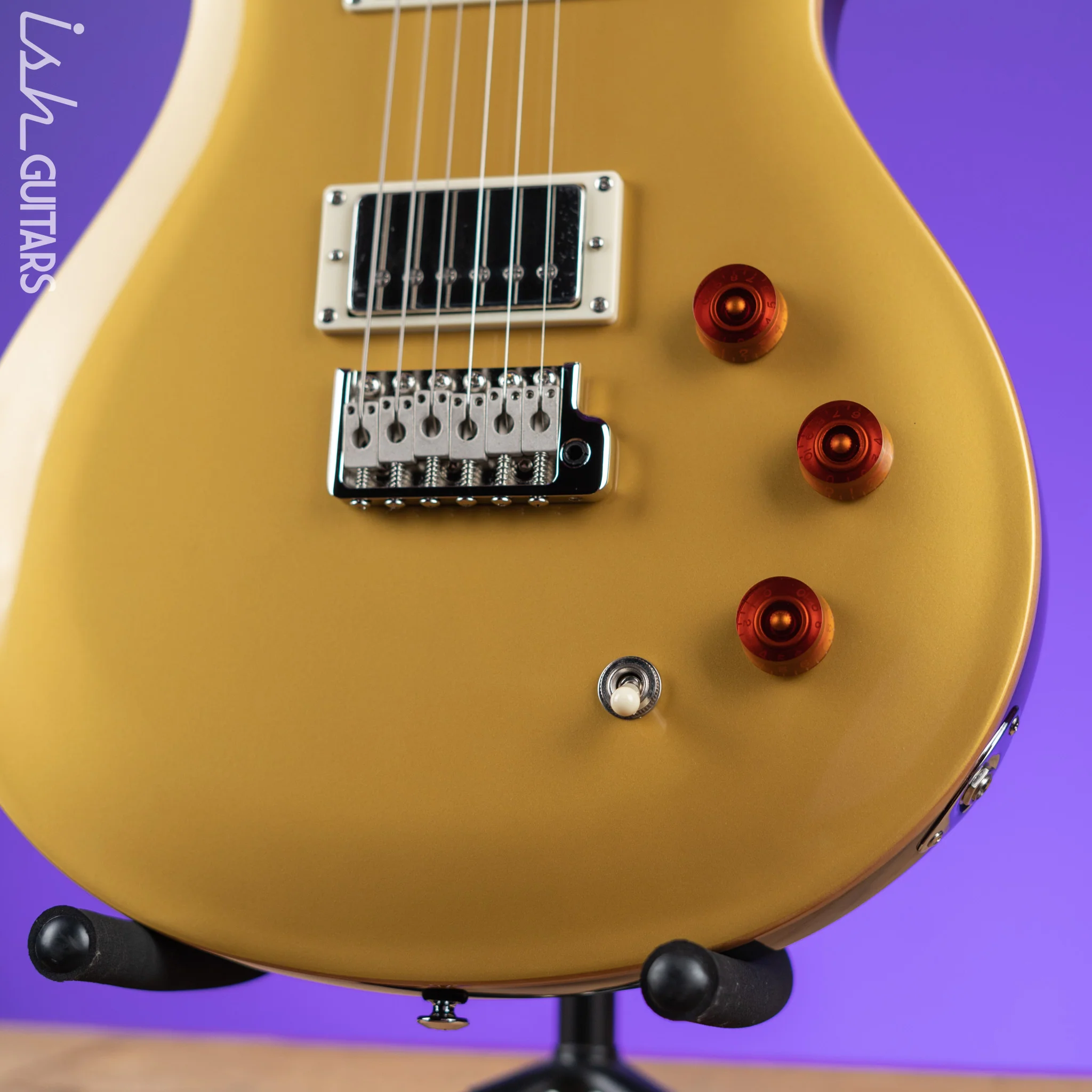 PRS SE DGT David Grissom Electric Guitar Gold Top - Image 4