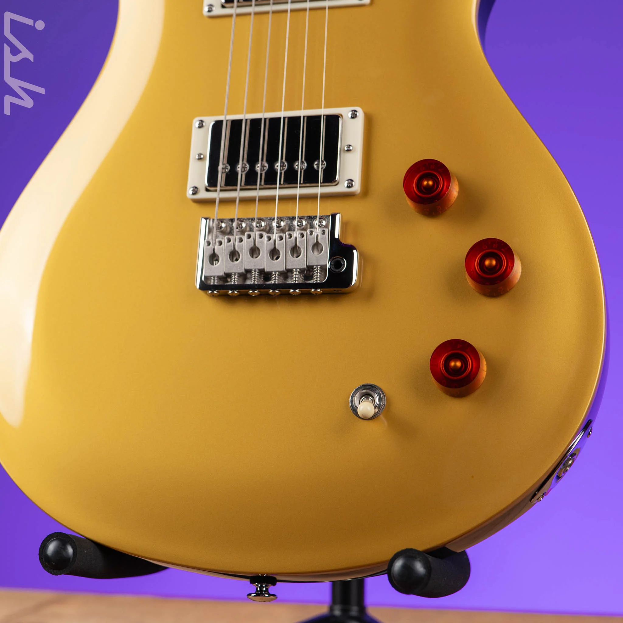 PRS SE DGT David Grissom Electric Guitar Gold Top - Image 4