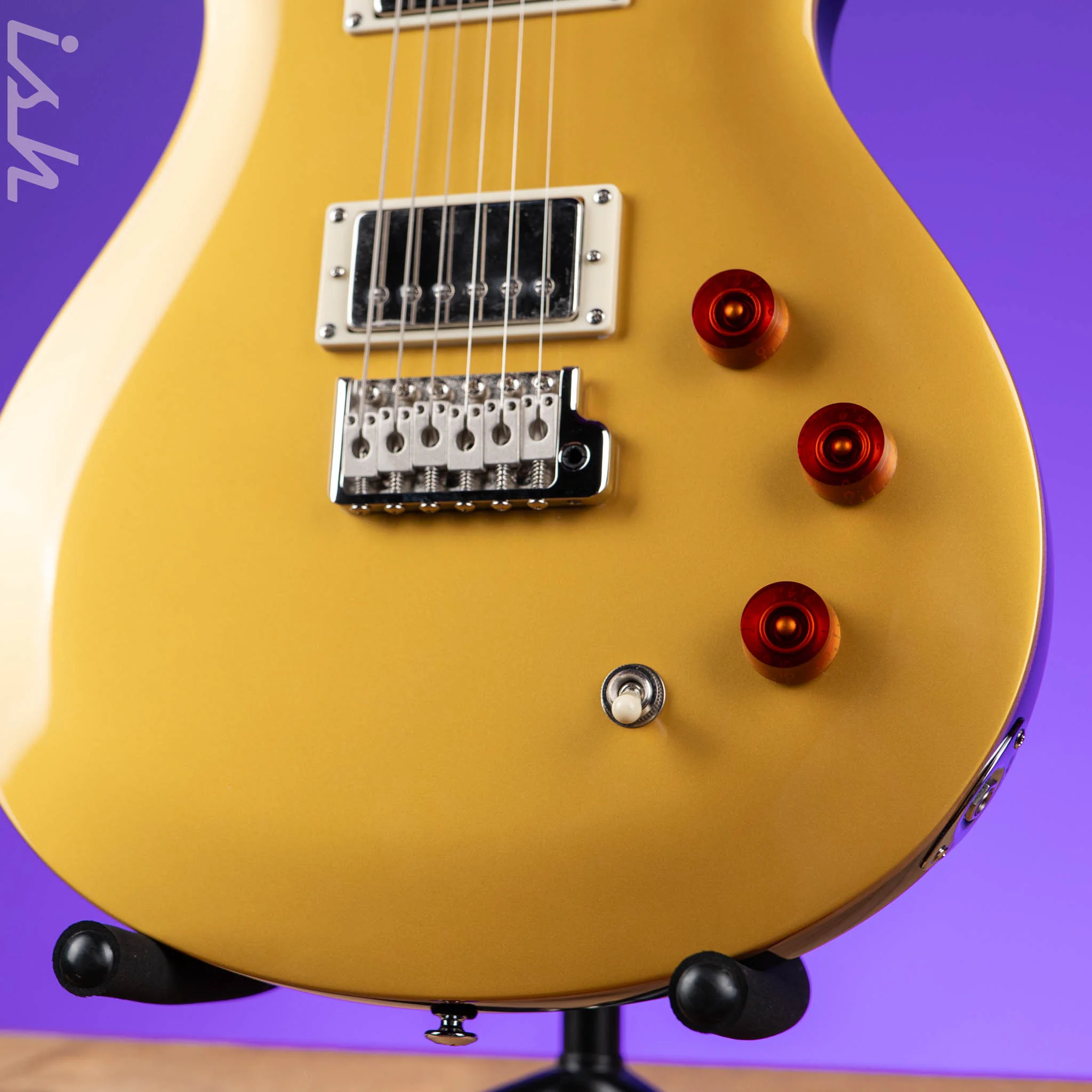 PRS SE DGT David Grissom Electric Guitar Gold Top - Image 4