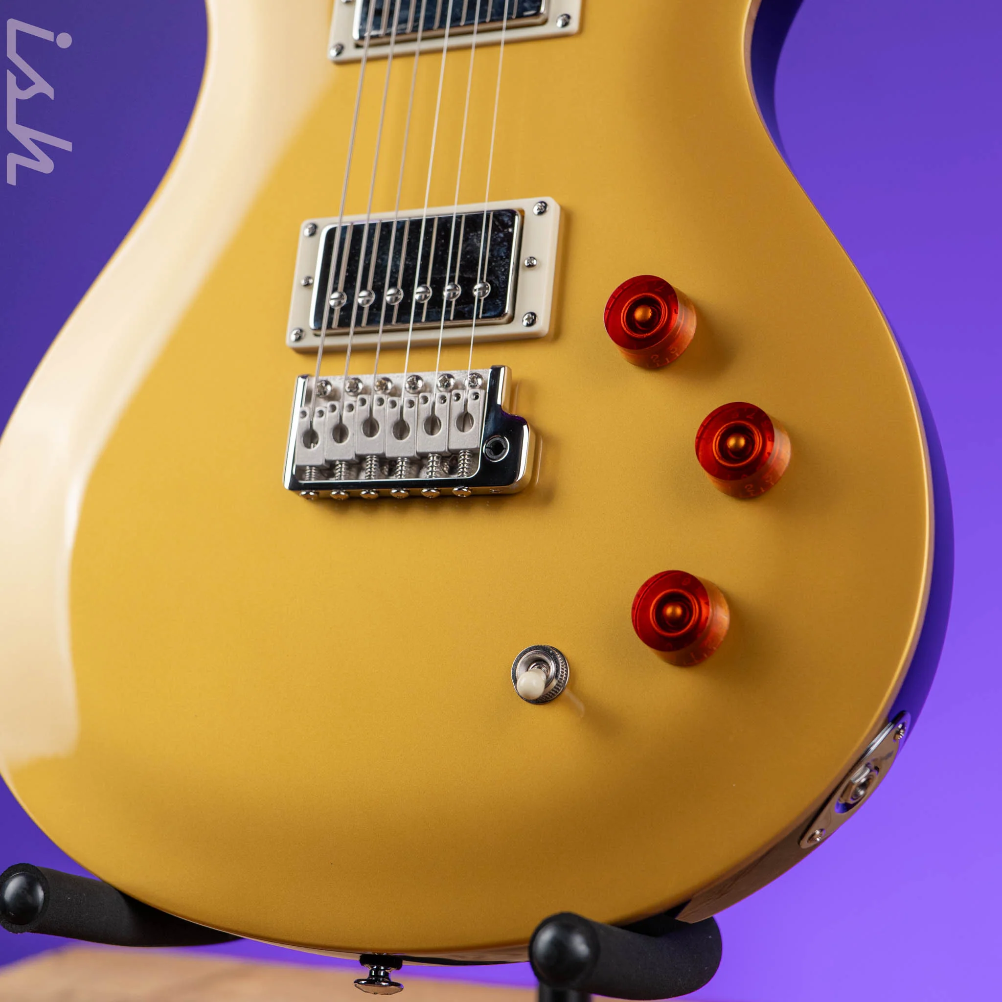 PRS SE DGT David Grissom Electric Guitar Gold Top Demo - Image 4