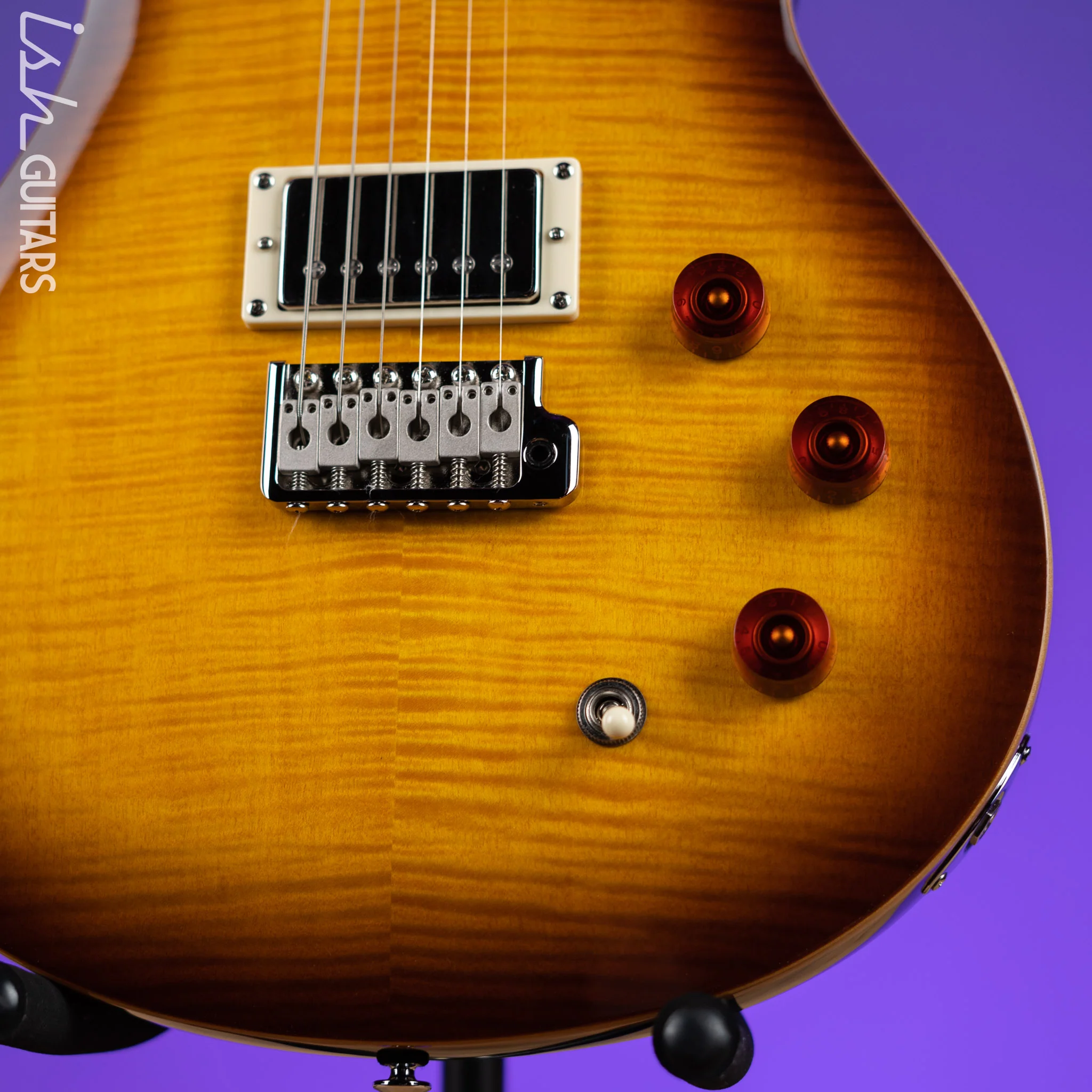 PRS SE DGT David Grissom Electric Guitar McCarty Tobacco Sunburst - Image 4