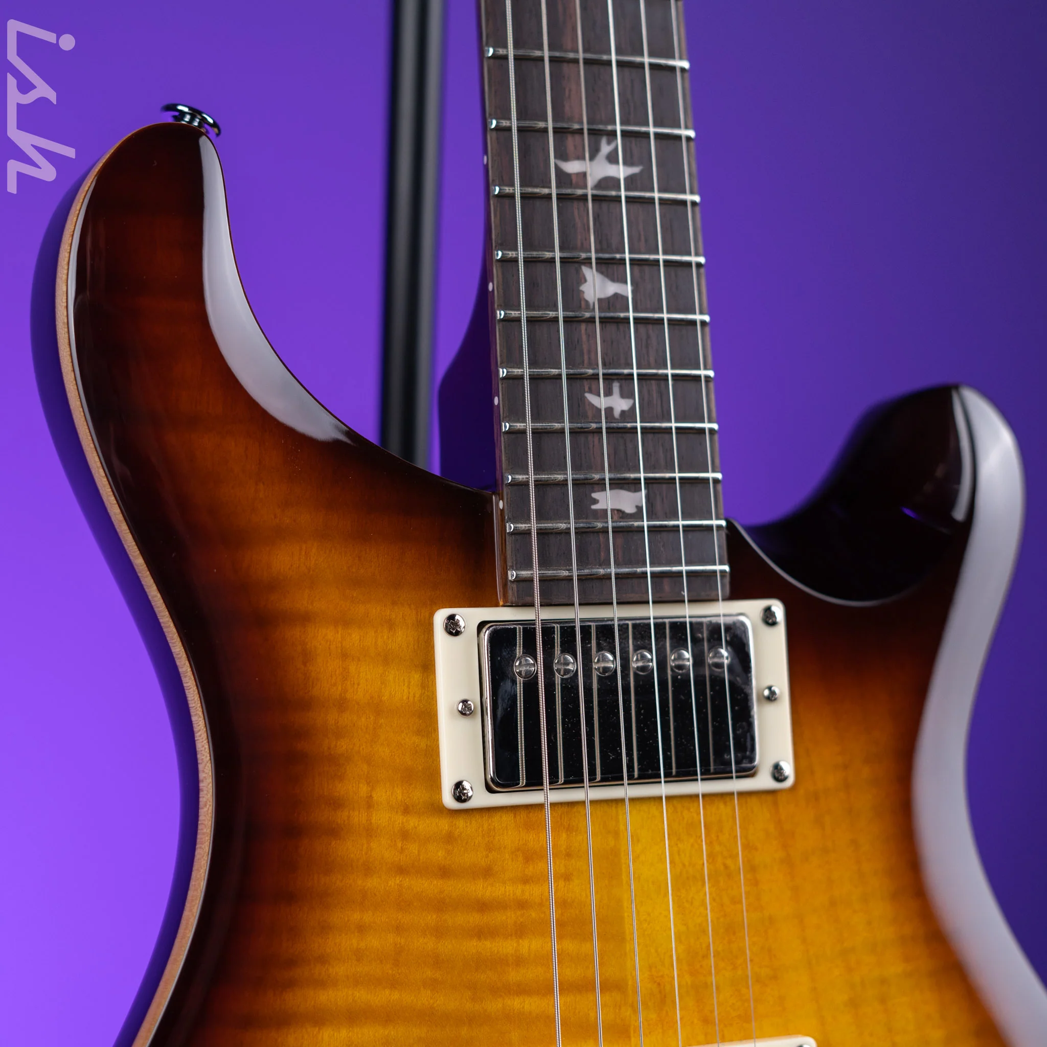 PRS SE DGT David Grissom Electric Guitar McCarty Tobacco Sunburst - Image 3