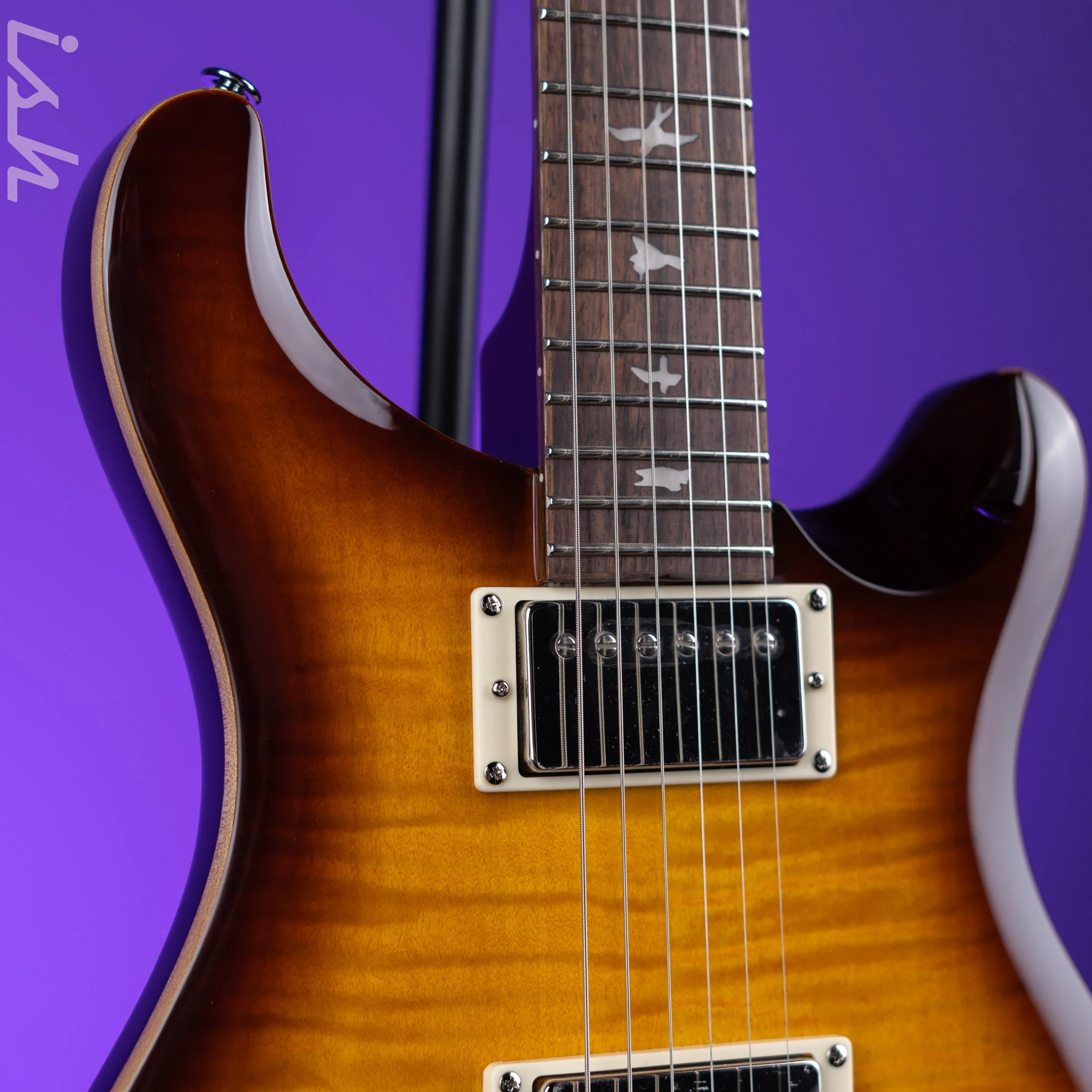 PRS SE DGT David Grissom Electric Guitar McCarty Tobacco Sunburst - Image 3