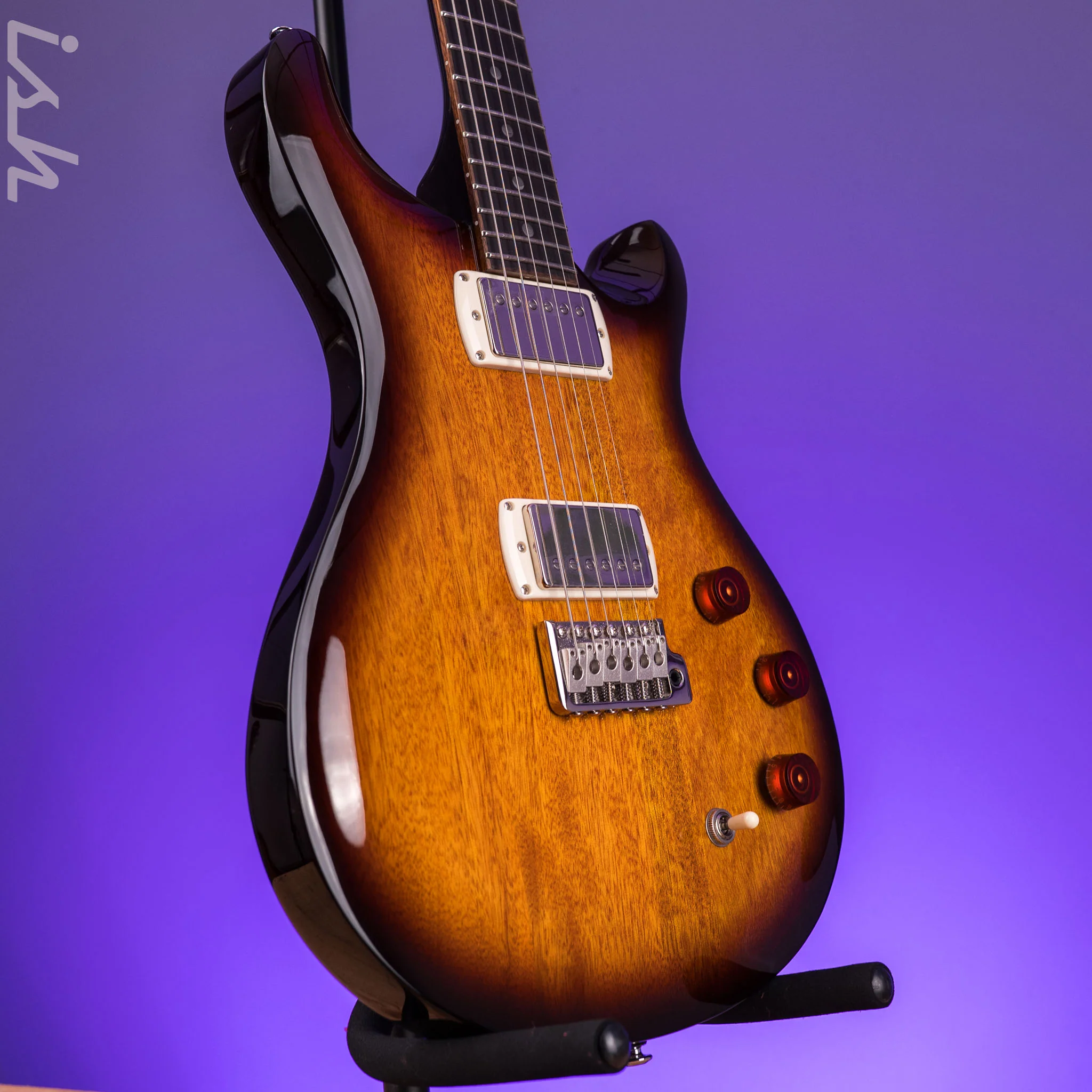 PRS SE DGT Standard Moon Inlay McCarty Tobacco Sunburst - Image 3