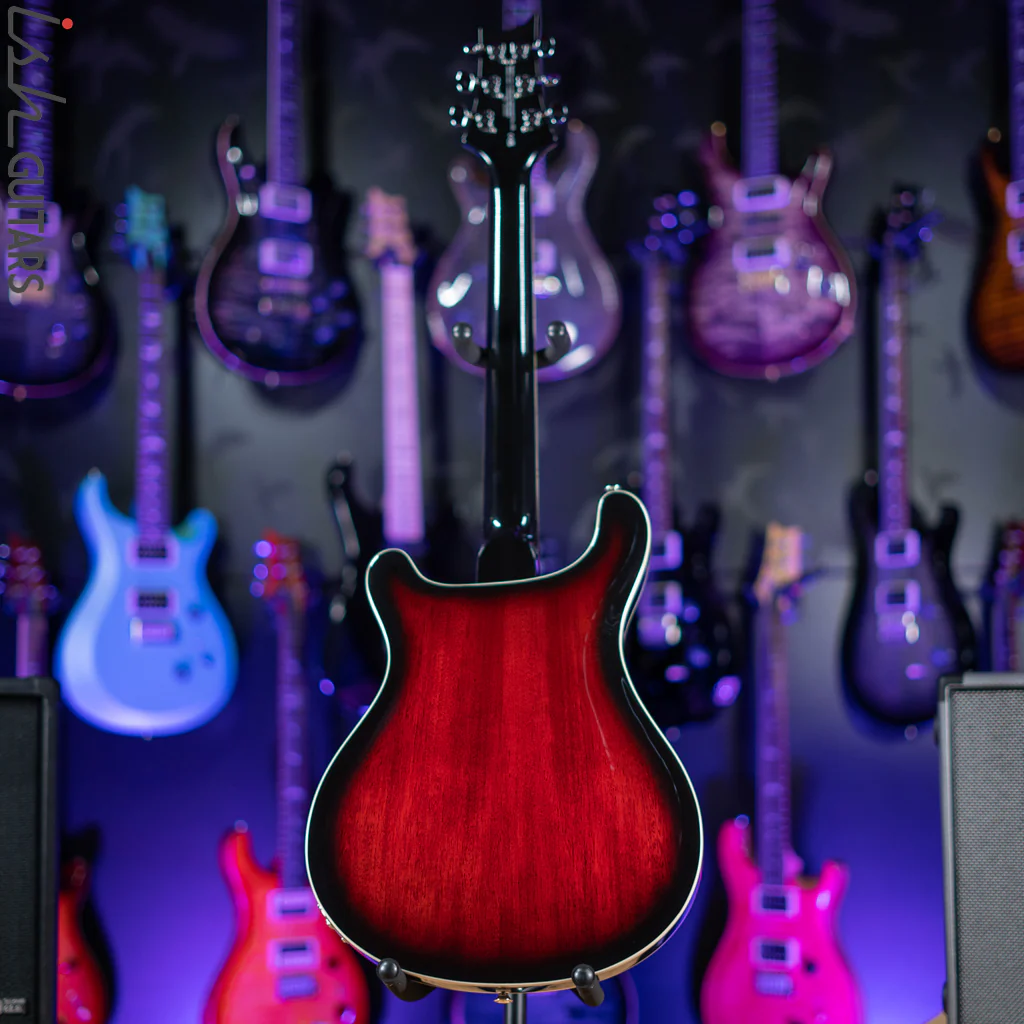 2021 PRS SE Hollowbody Standard Electric Guitar Fire Red Burst - Image 7