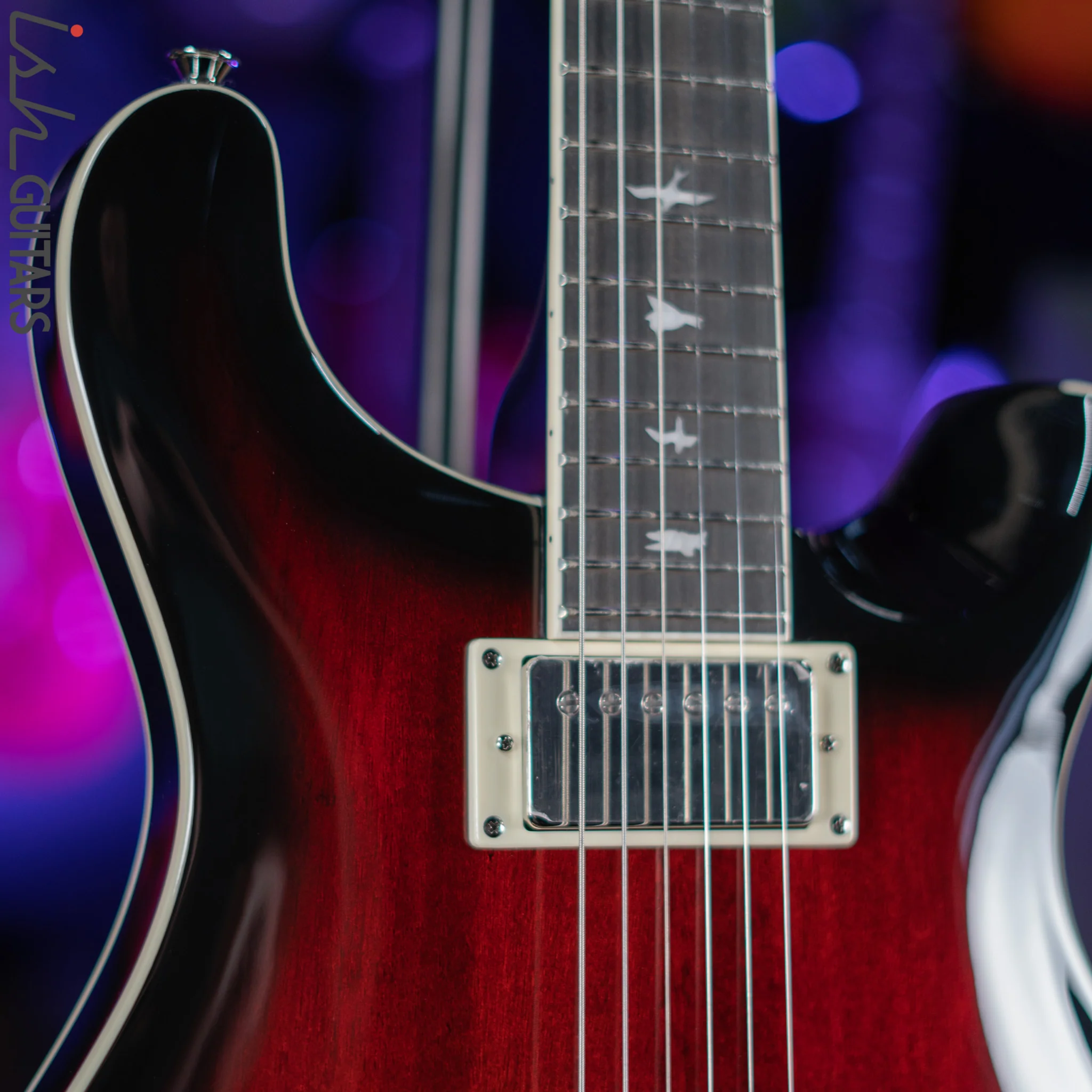 PRS SE Hollowbody Standard Electric Guitar Fire Red Burst Demo - Image 3