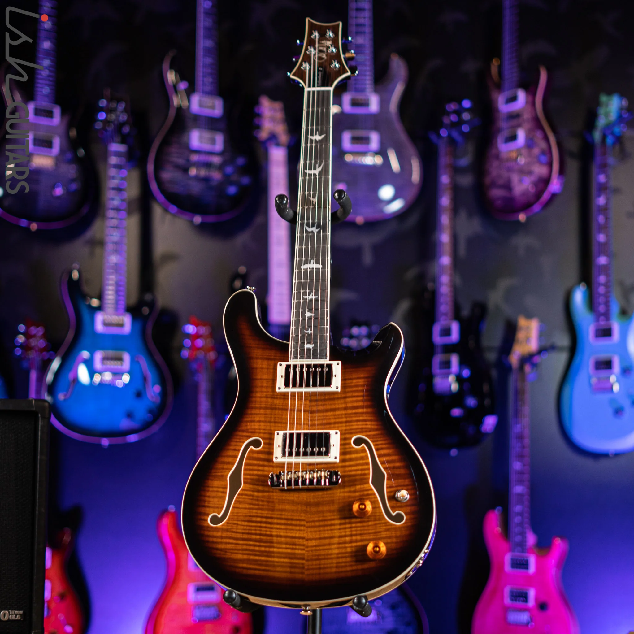 PRS SE Hollowbody II Black Gold Sunburst - Image 2