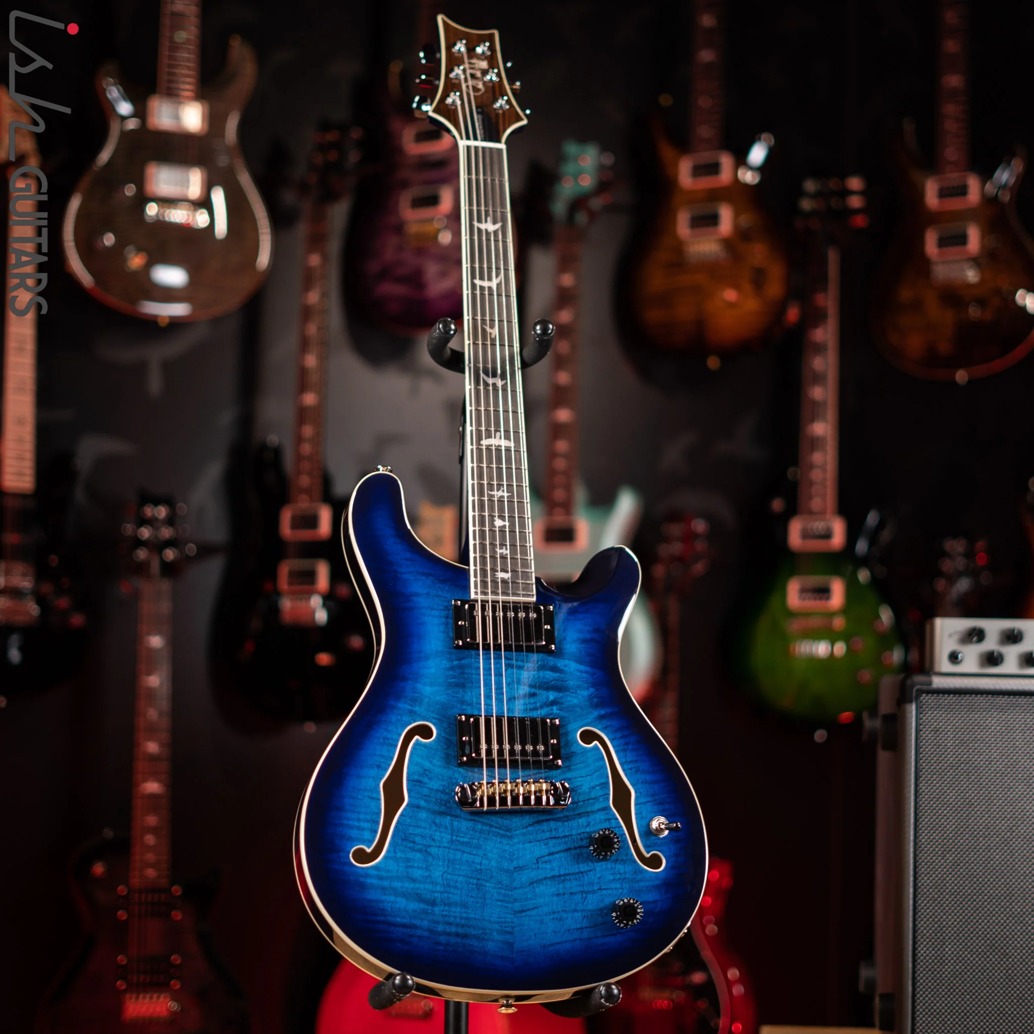 PRS SE Hollowbody II Faded Blue Burst - Image 2