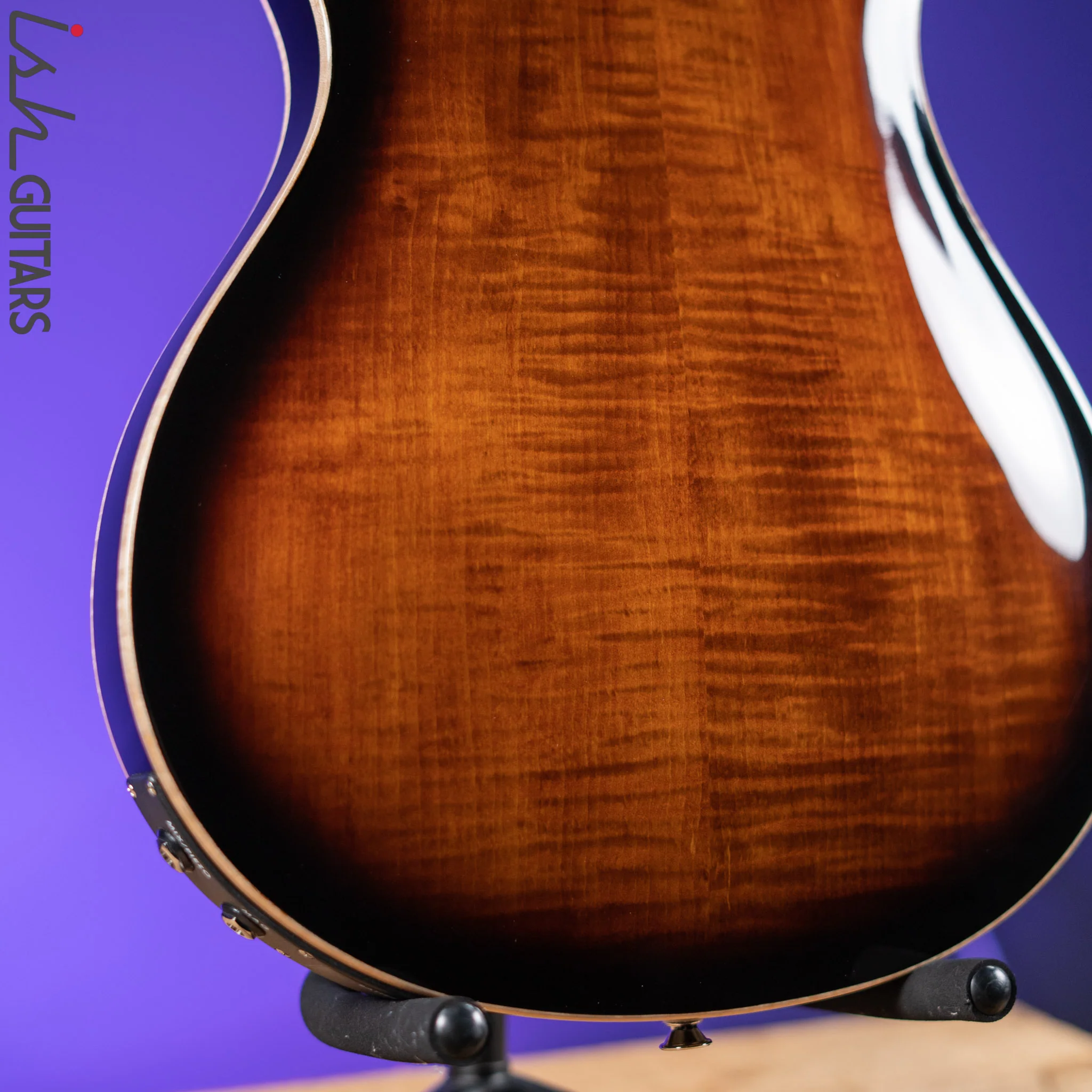 PRS SE Hollowbody II Piezo Electric Guitar Black Gold Burst - Image 10