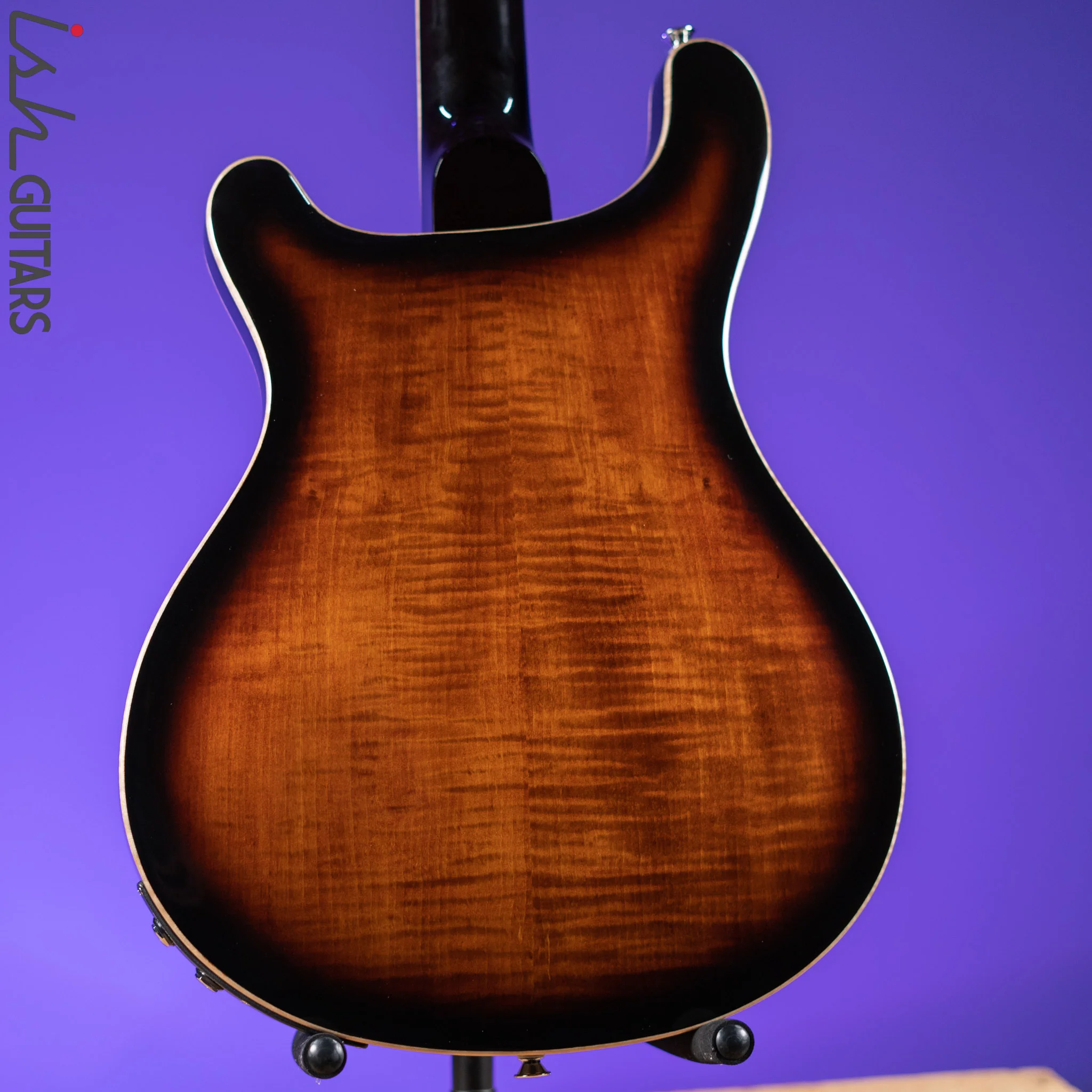 PRS SE Hollowbody II Piezo Electric Guitar Black Gold Burst - Image 8