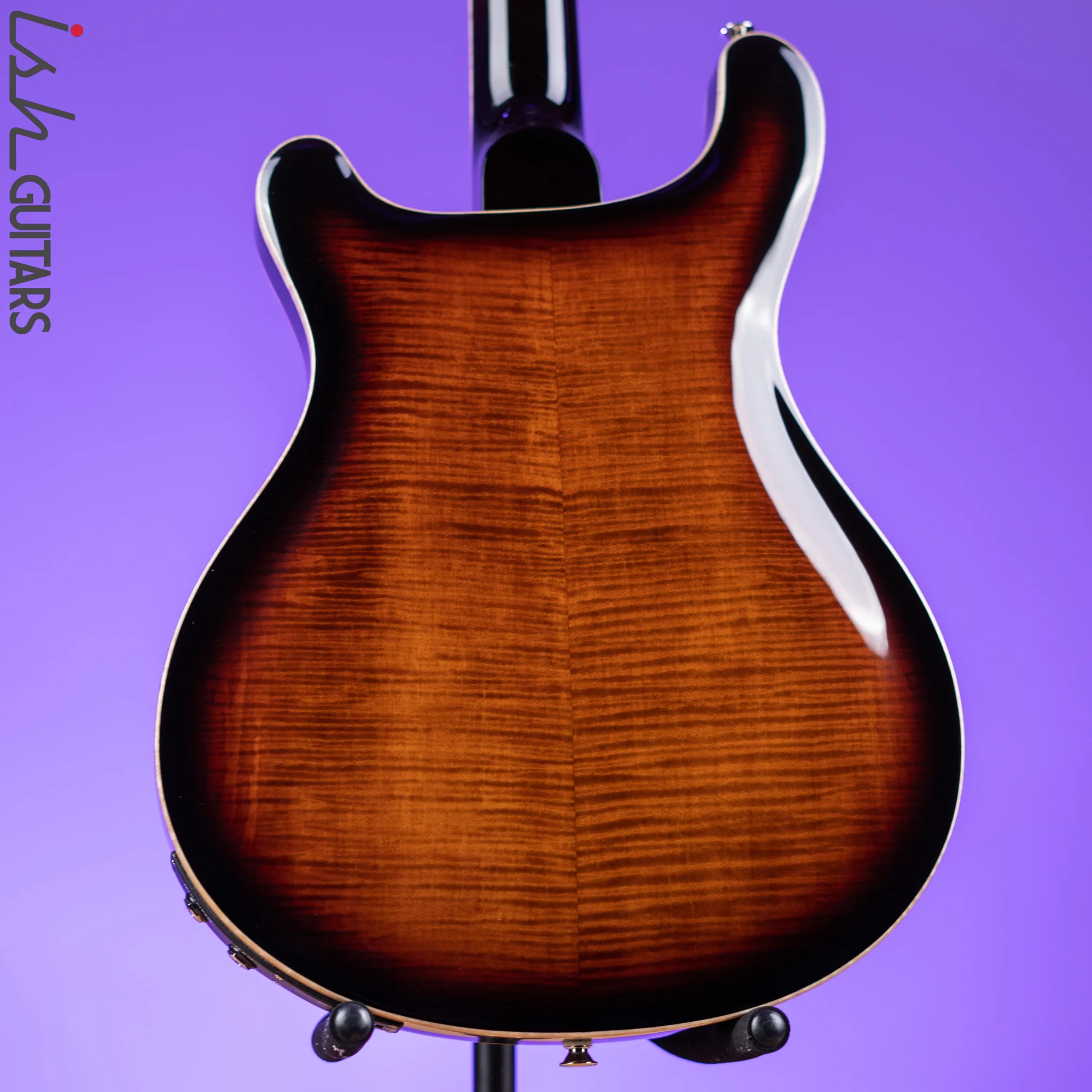 PRS SE Hollowbody II Piezo Electric Guitar Black Gold Sunburst - Image 8