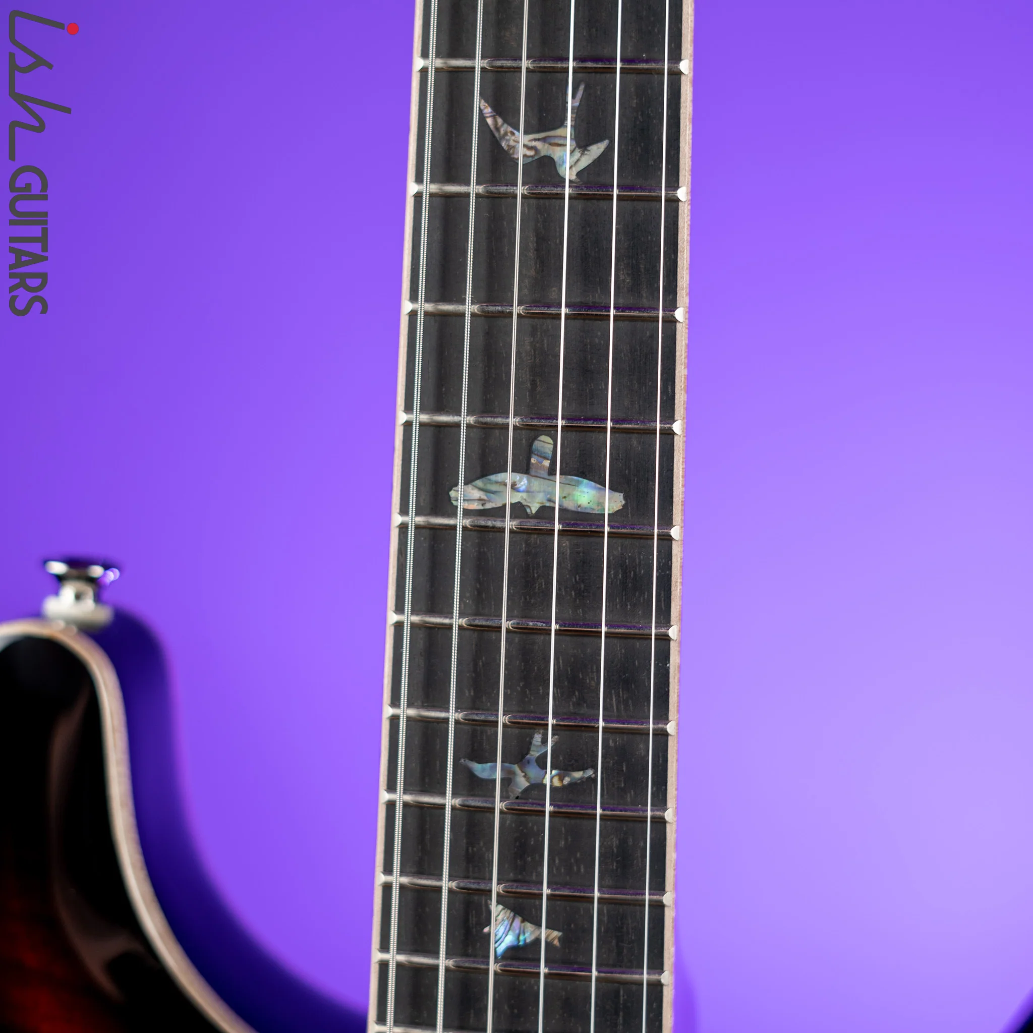 PRS SE Hollowbody II Piezo Electric Guitar Black Gold Sunburst - Image 5