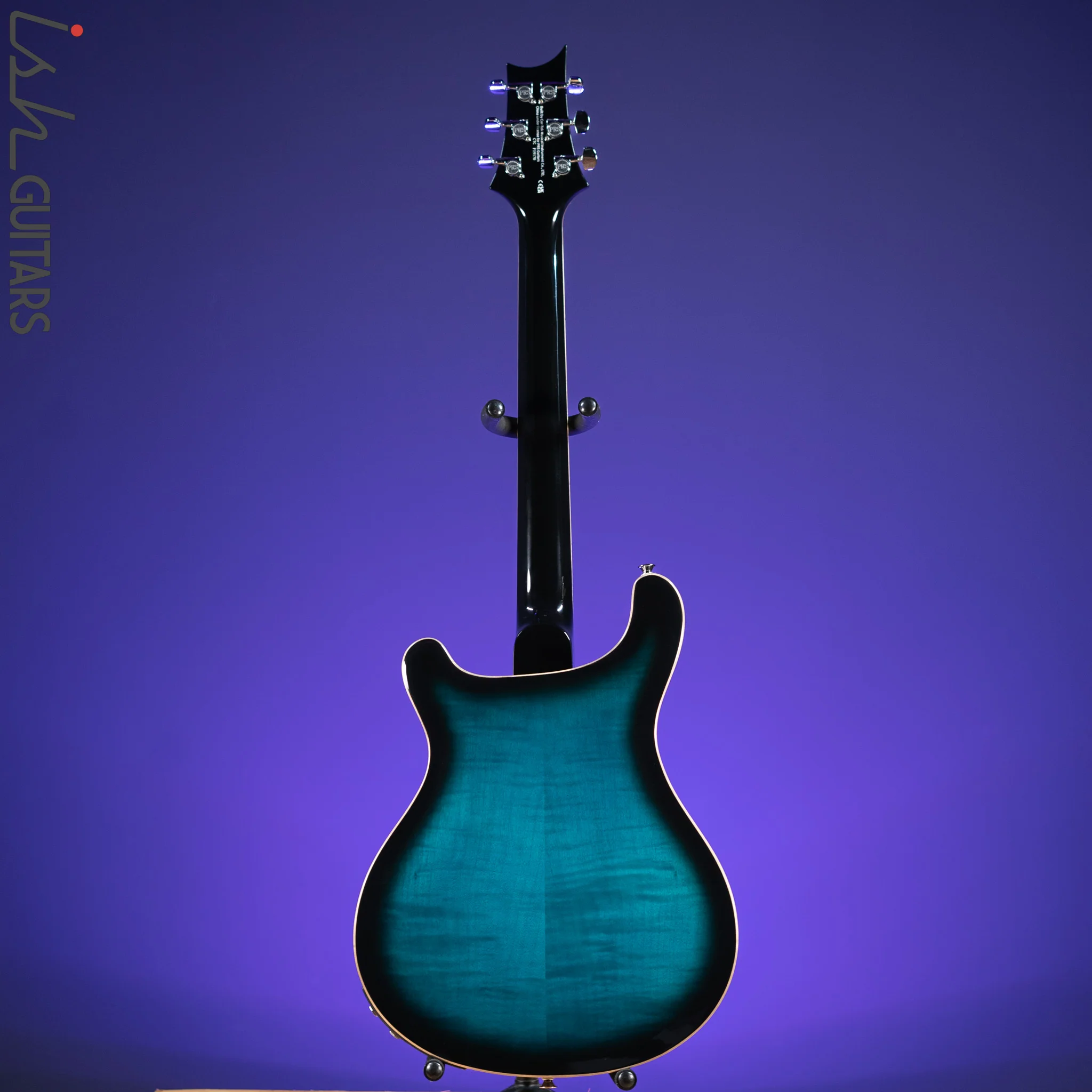 PRS SE Hollowbody II Piezo Electric Guitar Peacock Blue Sunburst - Image 7