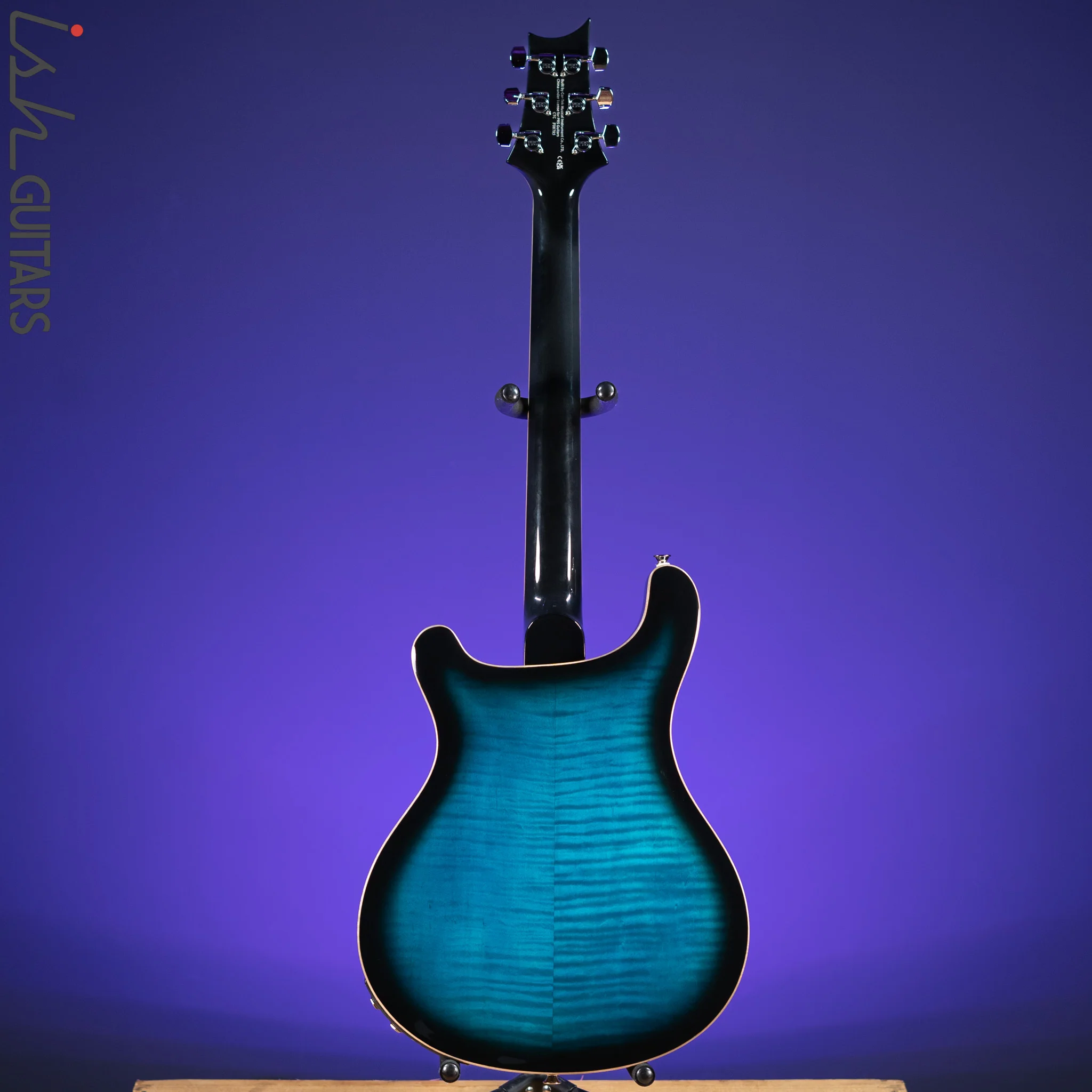 PRS SE Hollowbody II Piezo Electric Guitar Peacock Blue Sunburst Demo - Image 7