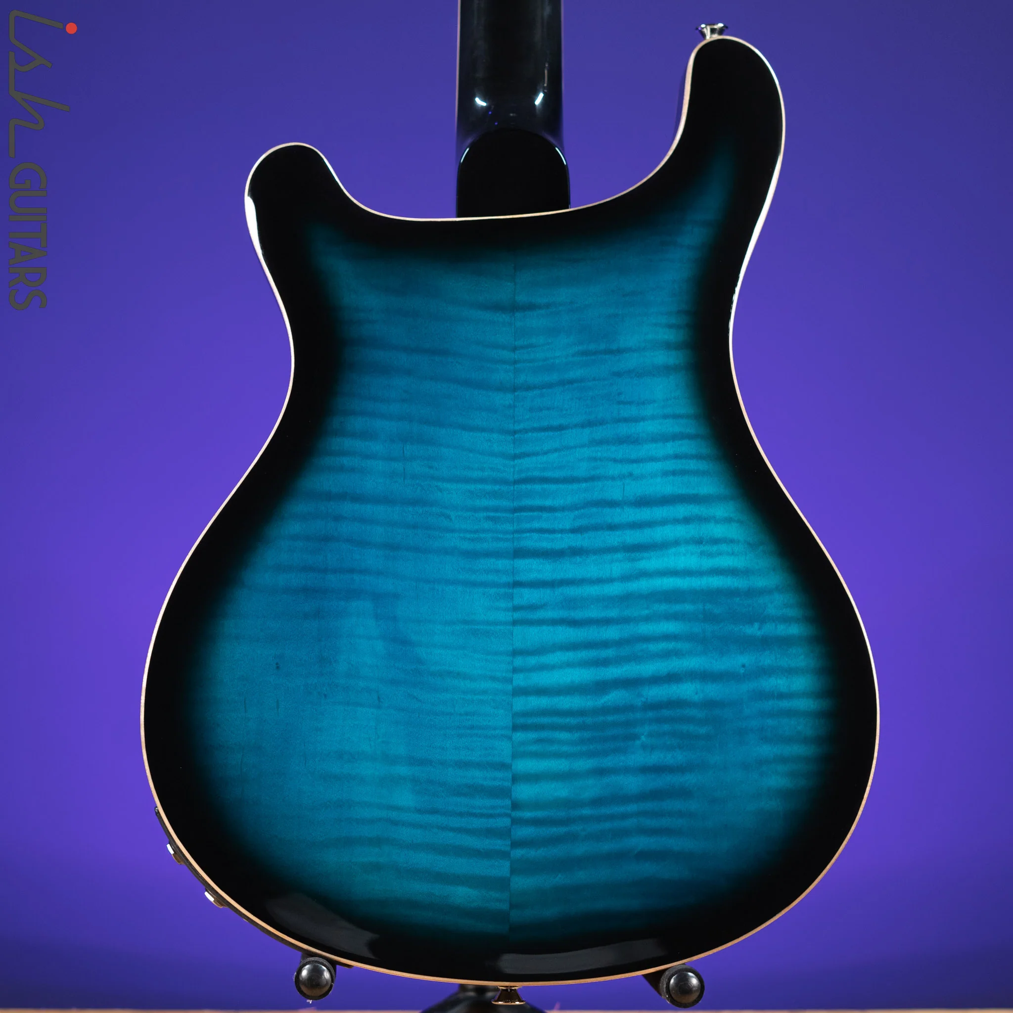 PRS SE Hollowbody II Piezo Electric Guitar Peacock Blue Sunburst Demo - Image 8