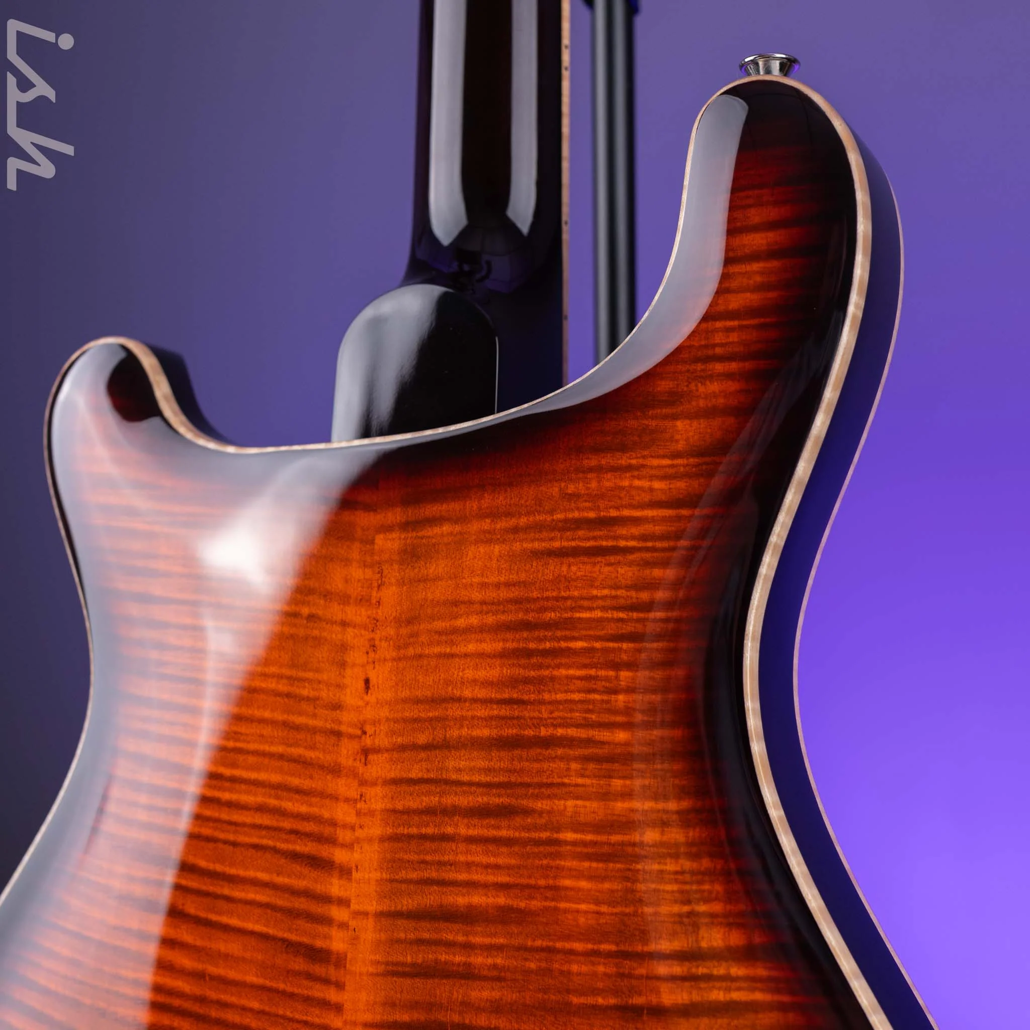 PRS SE Hollowbody II Piezo Orange Tiger Smokeburst *2025 Release!* - Image 8