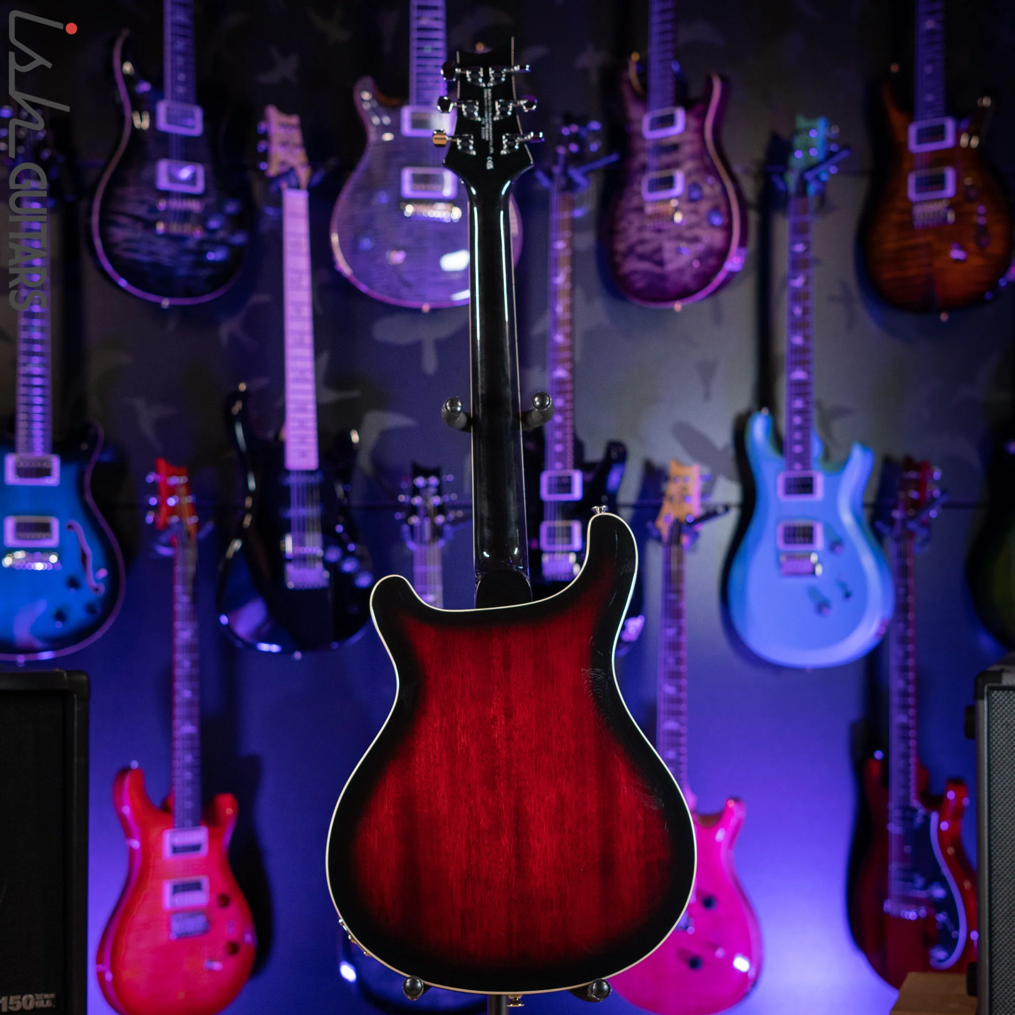 PRS SE Hollowbody Standard Electric Guitar Fire Red Burst - Image 6