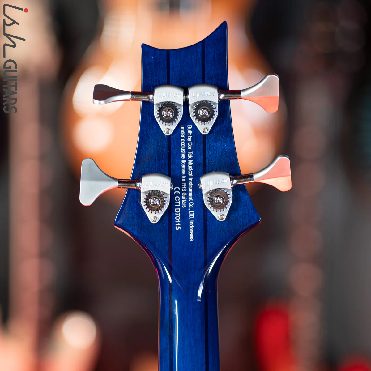 PRS SE Kingfisher Bass Faded Blue Wrap Around Burst - Image 11