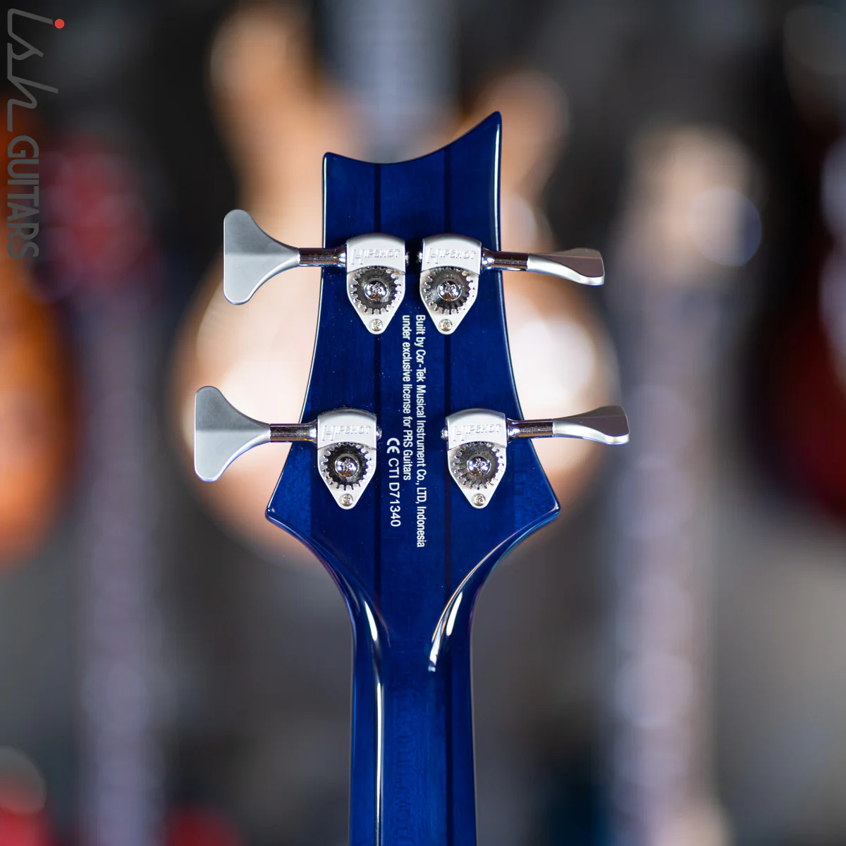 PRS SE Kingfisher Bass Faded Blue Wrap Around Burst - Image 11