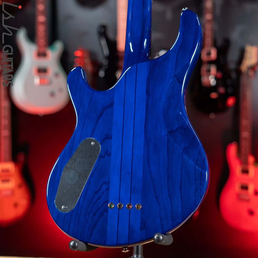 PRS SE Kingfisher Bass Faded Blue Wrap Around Burst Demo - Image 8