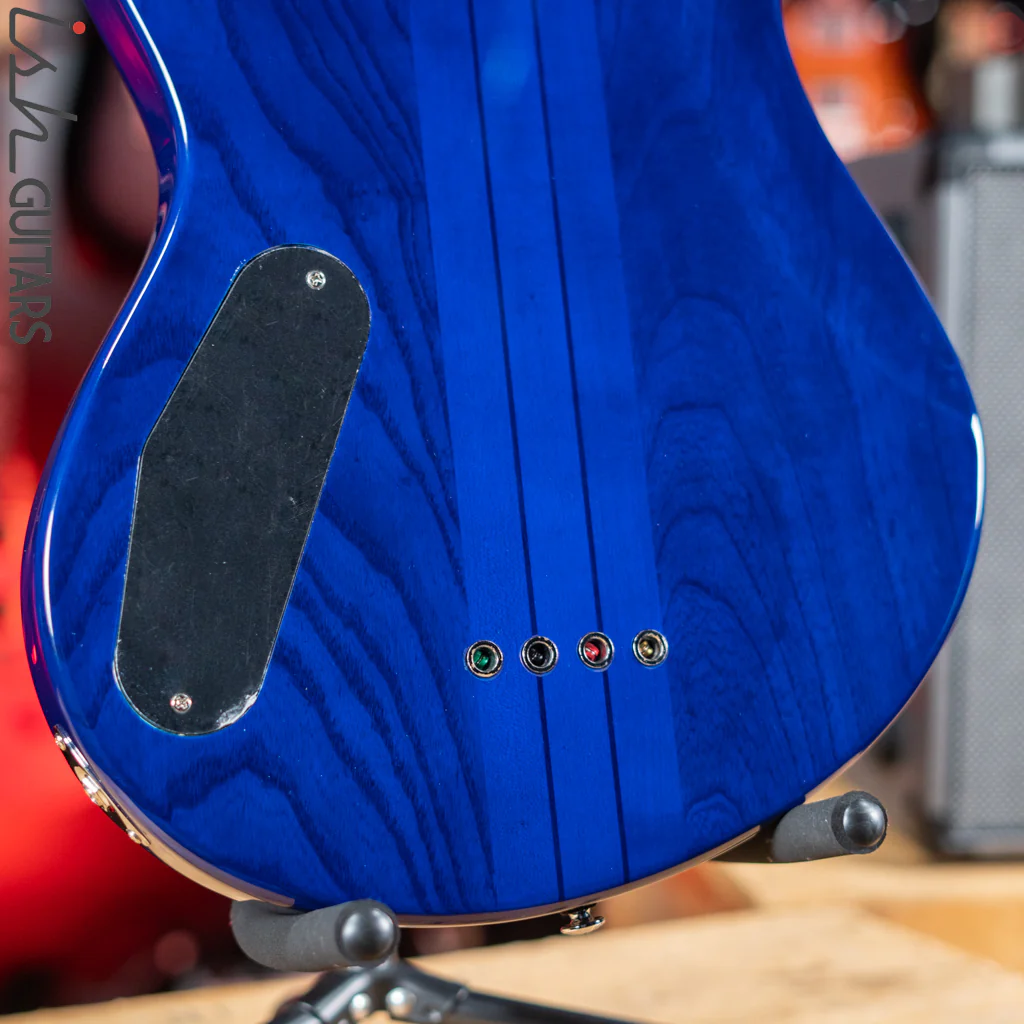2021 PRS SE Kingfisher Bass Faded Blue Wrap Around Burst - Image 10