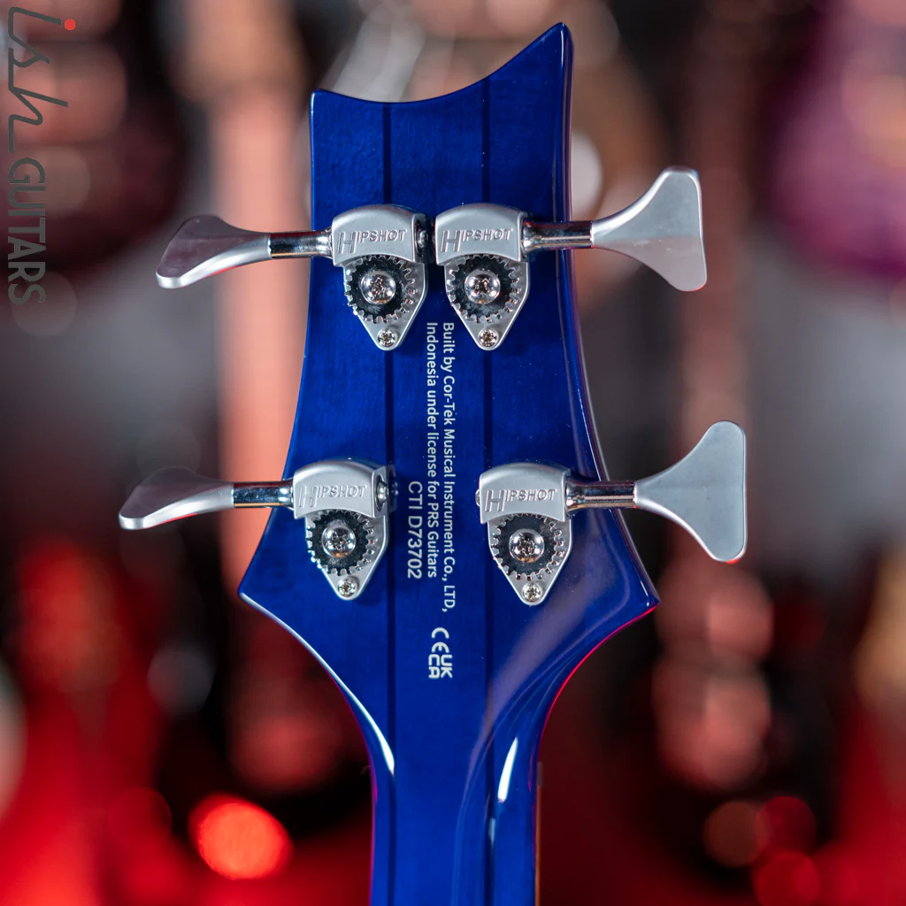 2021 PRS SE Kingfisher Bass Faded Blue Wrap Around Burst - Image 11