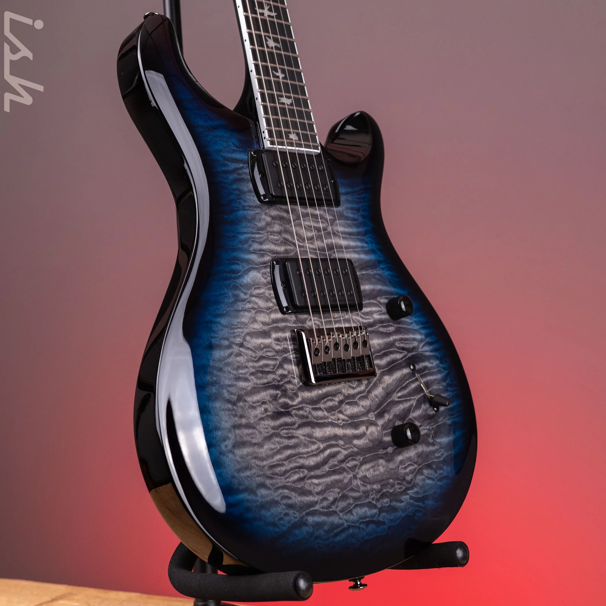 PRS SE Mark Holcomb Holcomb Blue Burst One-Piece Top! - Image 3