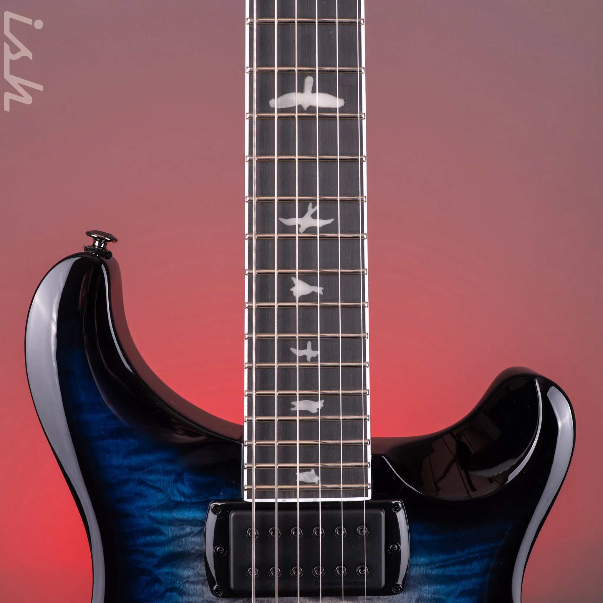 PRS SE Mark Holcomb Holcomb Blue Burst One-Piece Top! - Image 6