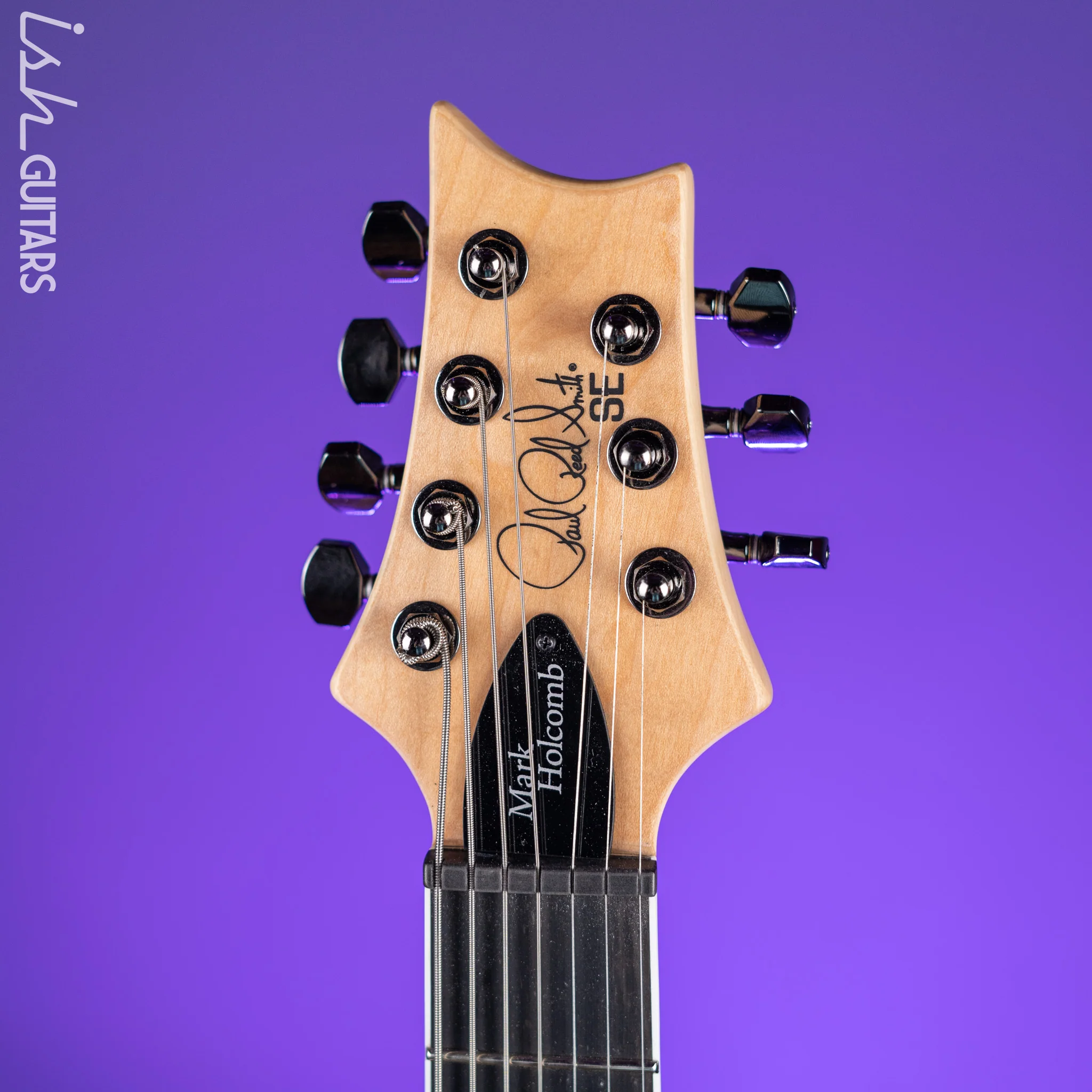 PRS SE Mark Holcomb SVN 7-String Electric Guitar Natural Walnut - Image 5