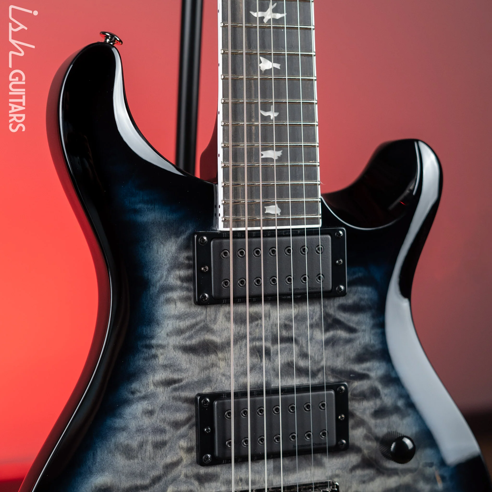 PRS SE Mark Holcomb SVN Holcomb Blue Burst 7 String - Image 3