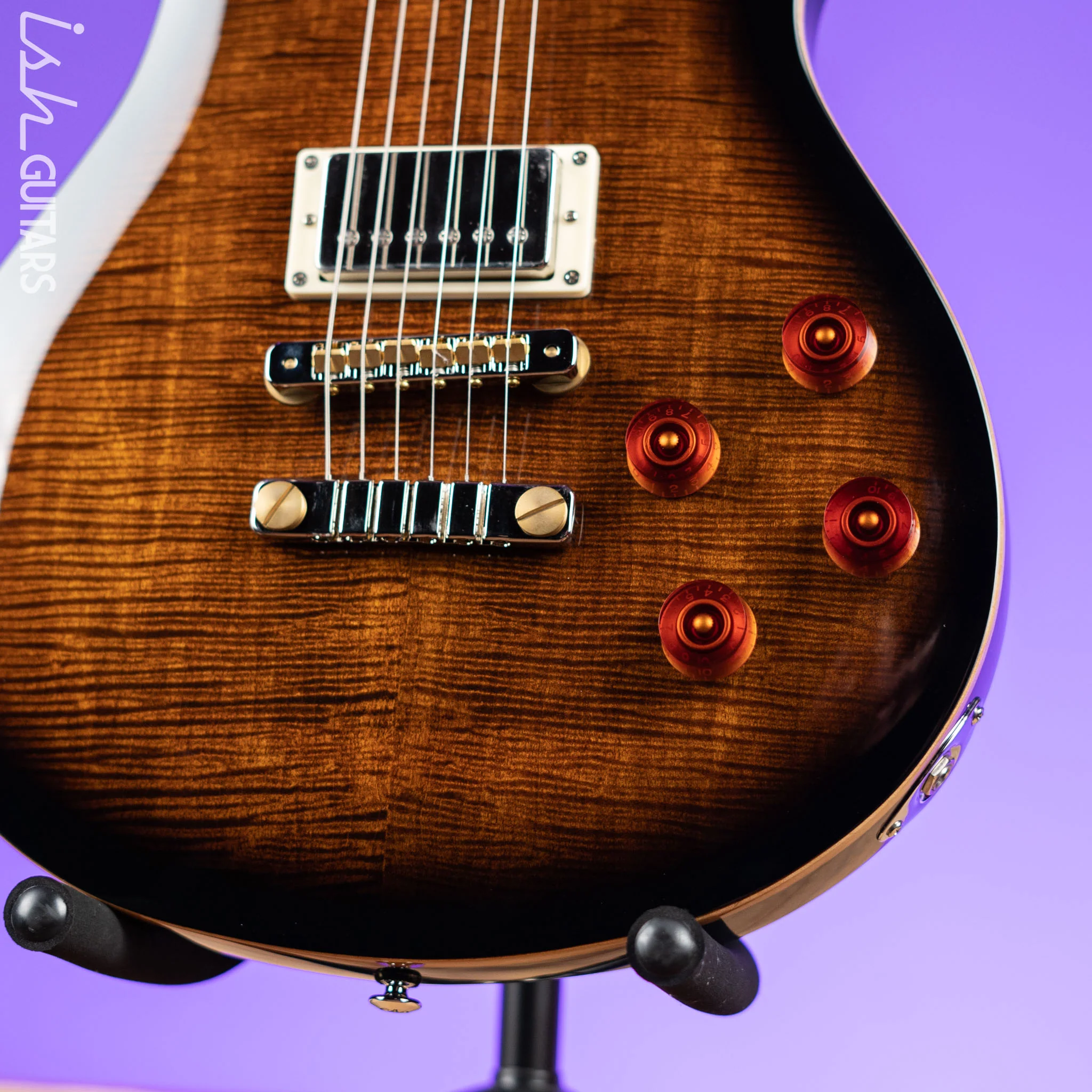 PRS SE McCarty 594 Electric Guitar Black Gold Sunburst - Image 4