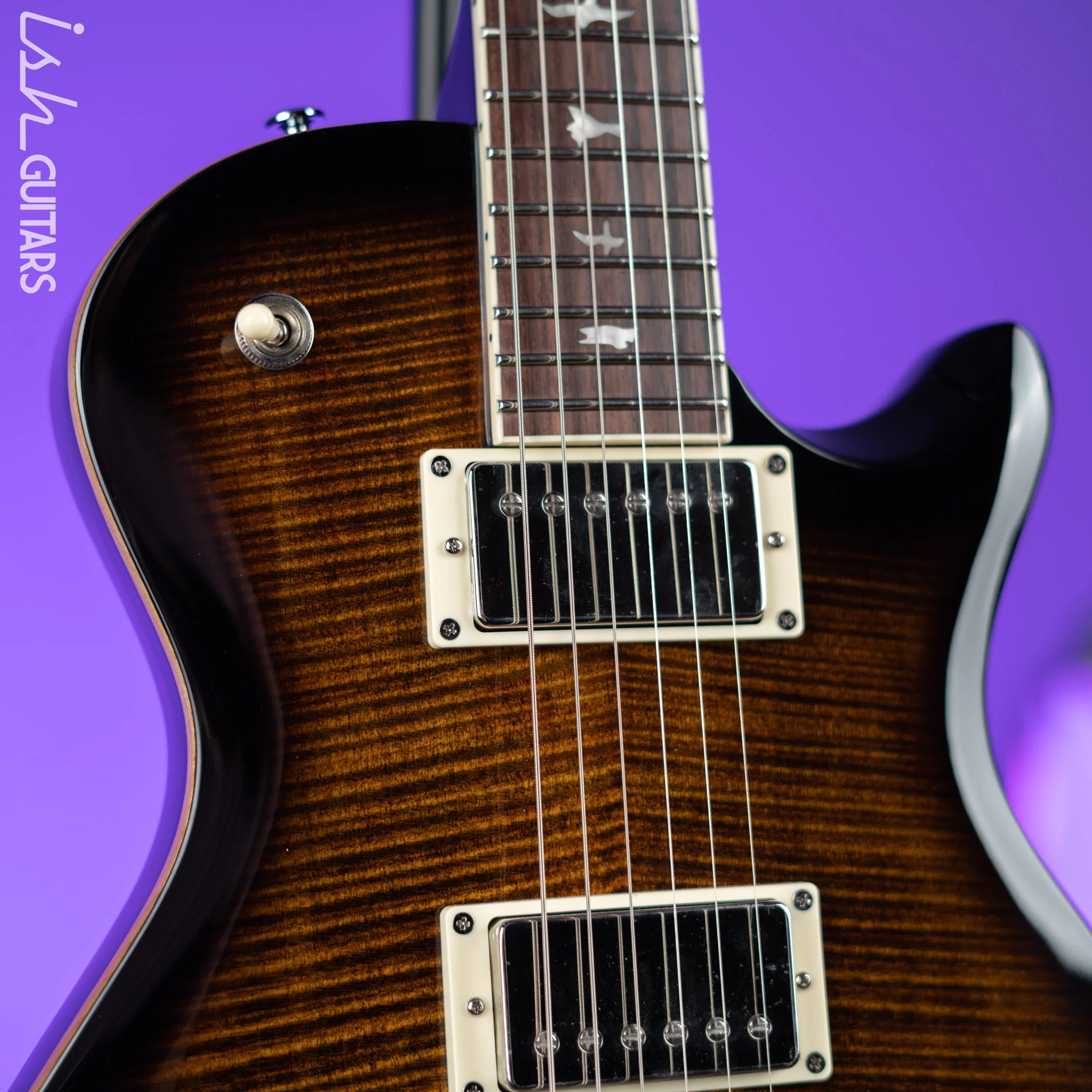 PRS SE McCarty 594 Singlecut Electric Guitar Black Gold Burst - Image 3