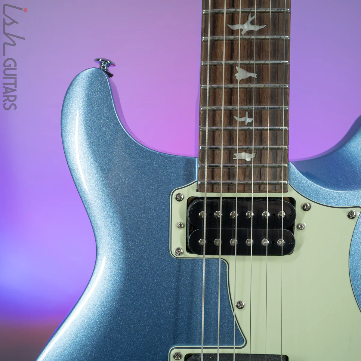 2020 PRS SE Mira Frost Blue Metallic - Image 3